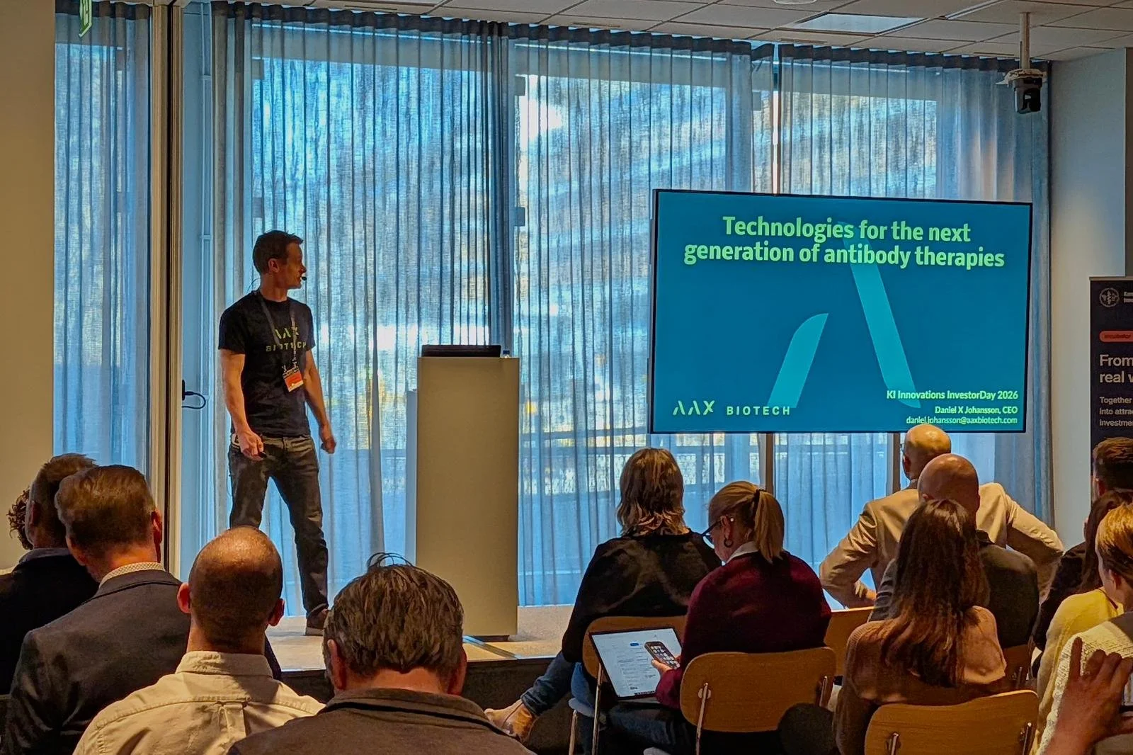 AAX Biotech pitching at KI Innovations InvestorDay 2026