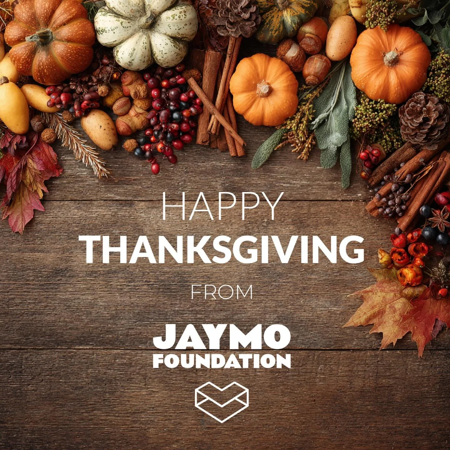 🧡🍂 Happy Thanksgiving from The Jaymo Foundation 

This year, we are especially grateful for the incredible community that continues to grow around us.

Whether you:
✨ partnered with us,
🎗️ donated to support a family,
🎟️ attended one of our event