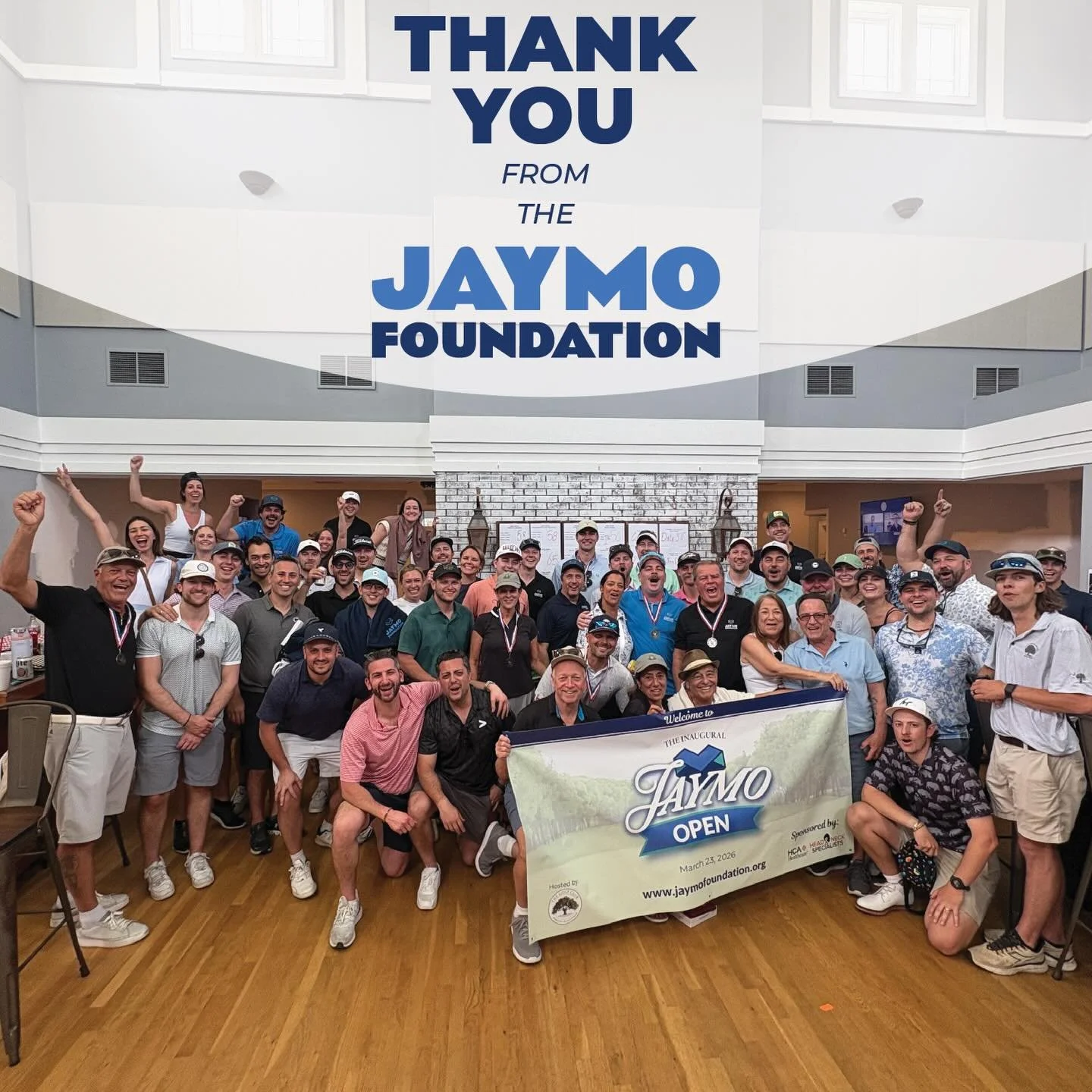The inaugural Jaymo Open is a wrap, and we are so incredibly grateful. 💙⛳
80 golfers showed up and showed OUT for a cause that means everything to us. 12 volunteers gave their time to make the day run seamlessly. And to every spectator who came out 