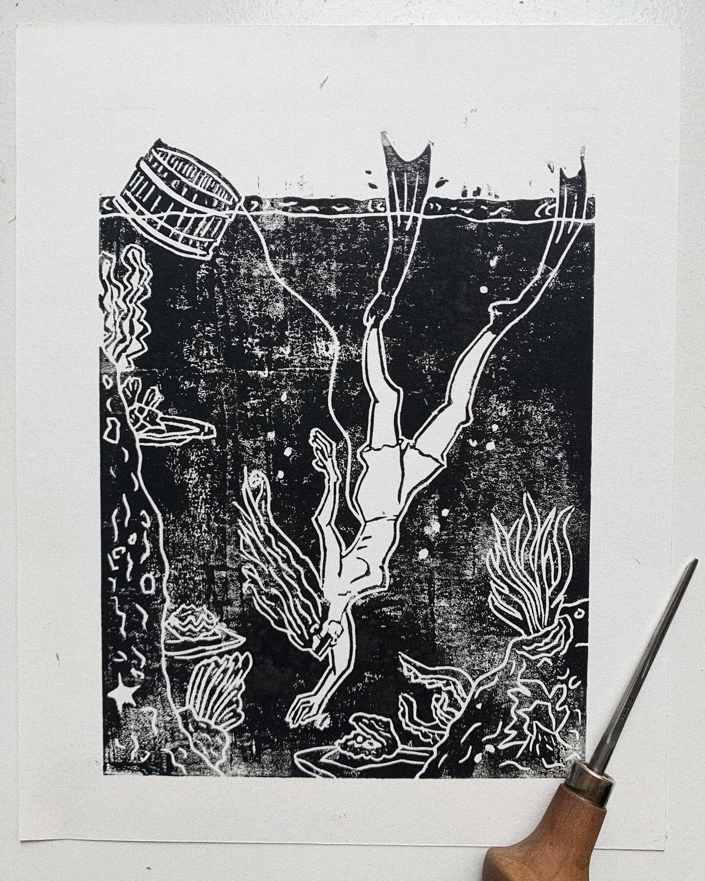 &bull; AMA &bull; 

+ For this week&rsquo;s #throwbackthursday is my print of the Japanese Free-diving women, also known as the Ama. 

+ with the earliest record dating back as early as AD 927, these women would free dive as far as 60ft to forage aba