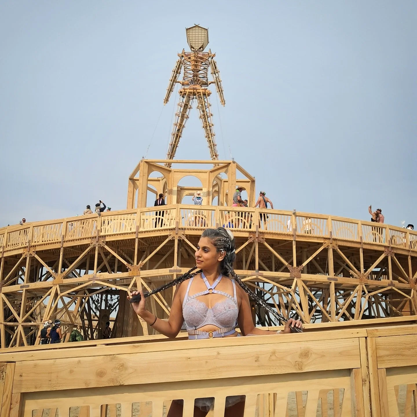At the center of Black Rock City stands The Man &mdash; the heartbeat of the playa. Little did I know, while I was spinning fire and soaking in the energy, Matt was carrying my ring in his bag the whole time &mdash; charging it with the magic of Burn