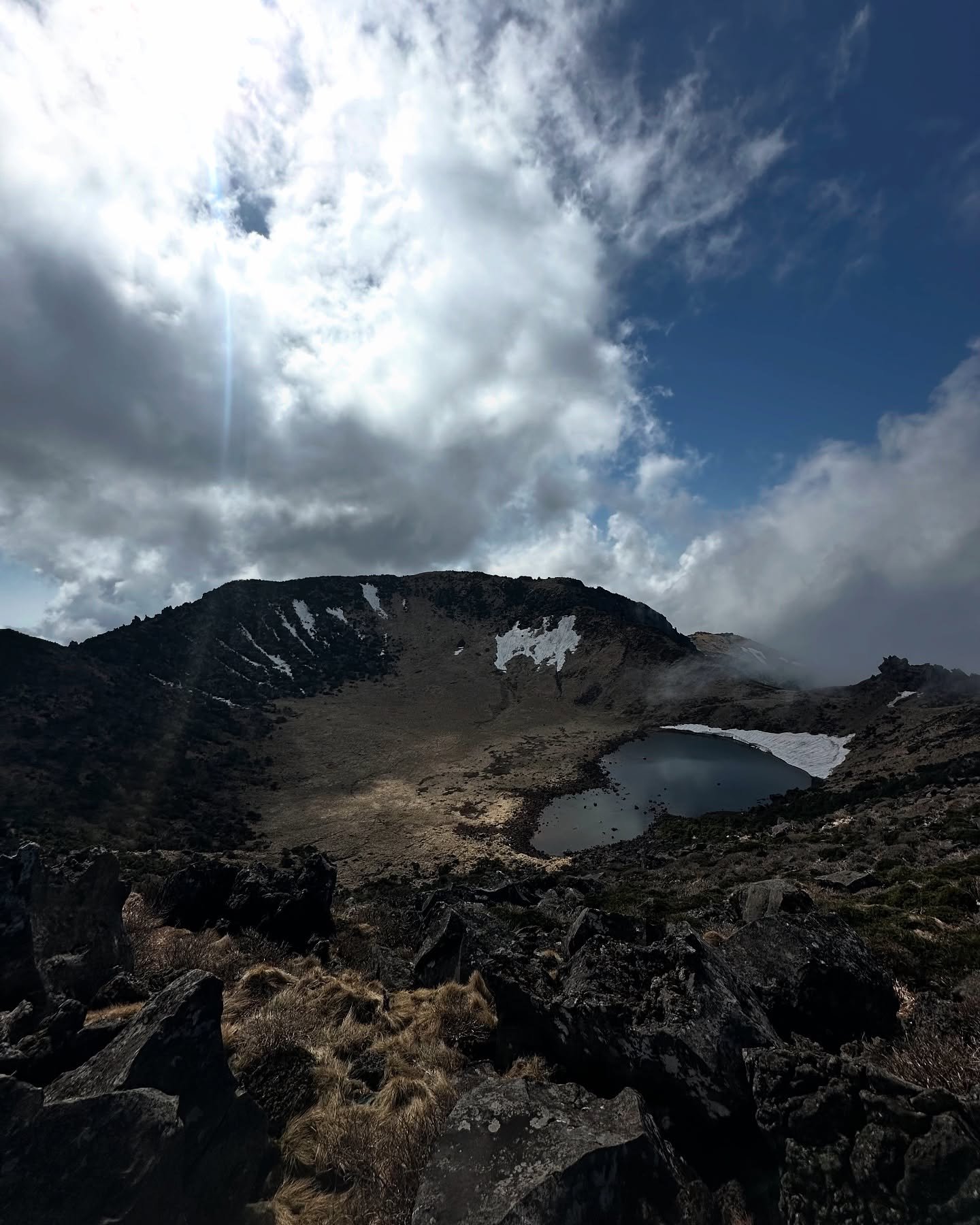 This is the day when I felt alive 

Walking 8 hours to the top of the volcano mountain Hallasan of Jeju island and back. 

Reaching the peak after 4 hours non-stop exhausting climbing without any water left and not knowing where to find energy for go