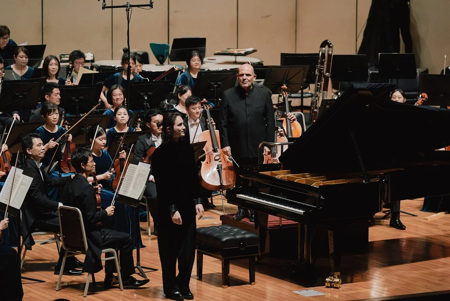 Had a pleasure performing Mozart k491 in Taiwan last week

Thank you Maestro @jaapvanzweden  @esotaipei and the Audience! 

Hoping to come back soon ❤️