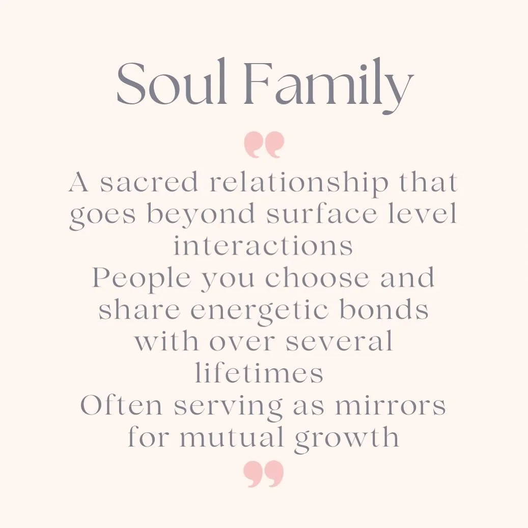 &bull; S &bull; O &bull; U &bull; L &bull; F &bull; A &bull; M &bull; I &bull; L &bull; Y &bull;

As souls we choose our parents, our friends, ourselves and those we would deem the enemy 

We have contracts with other souls in order to have certain e