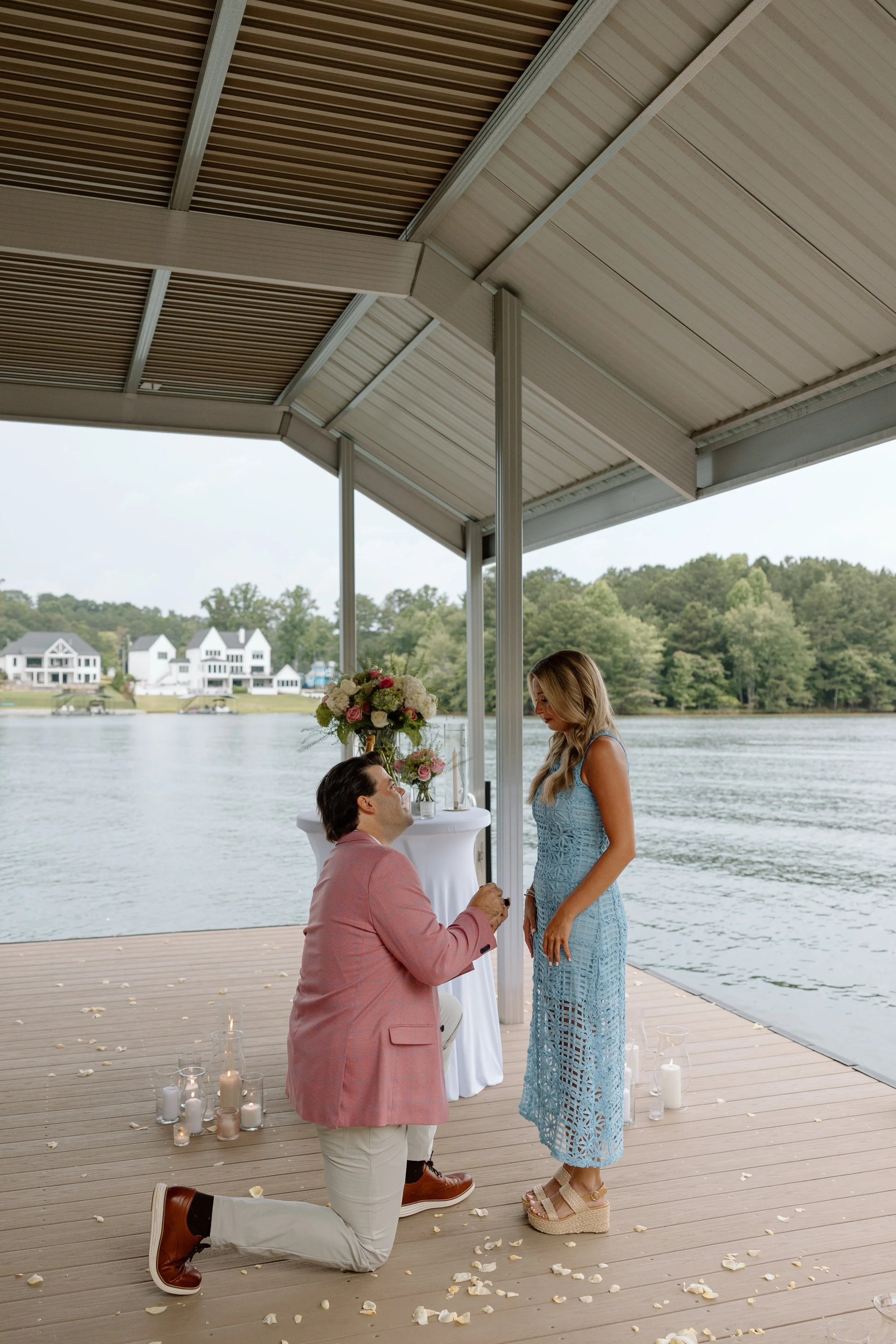 Summer Proposal on Lake Lanier in Cumming, Georgia