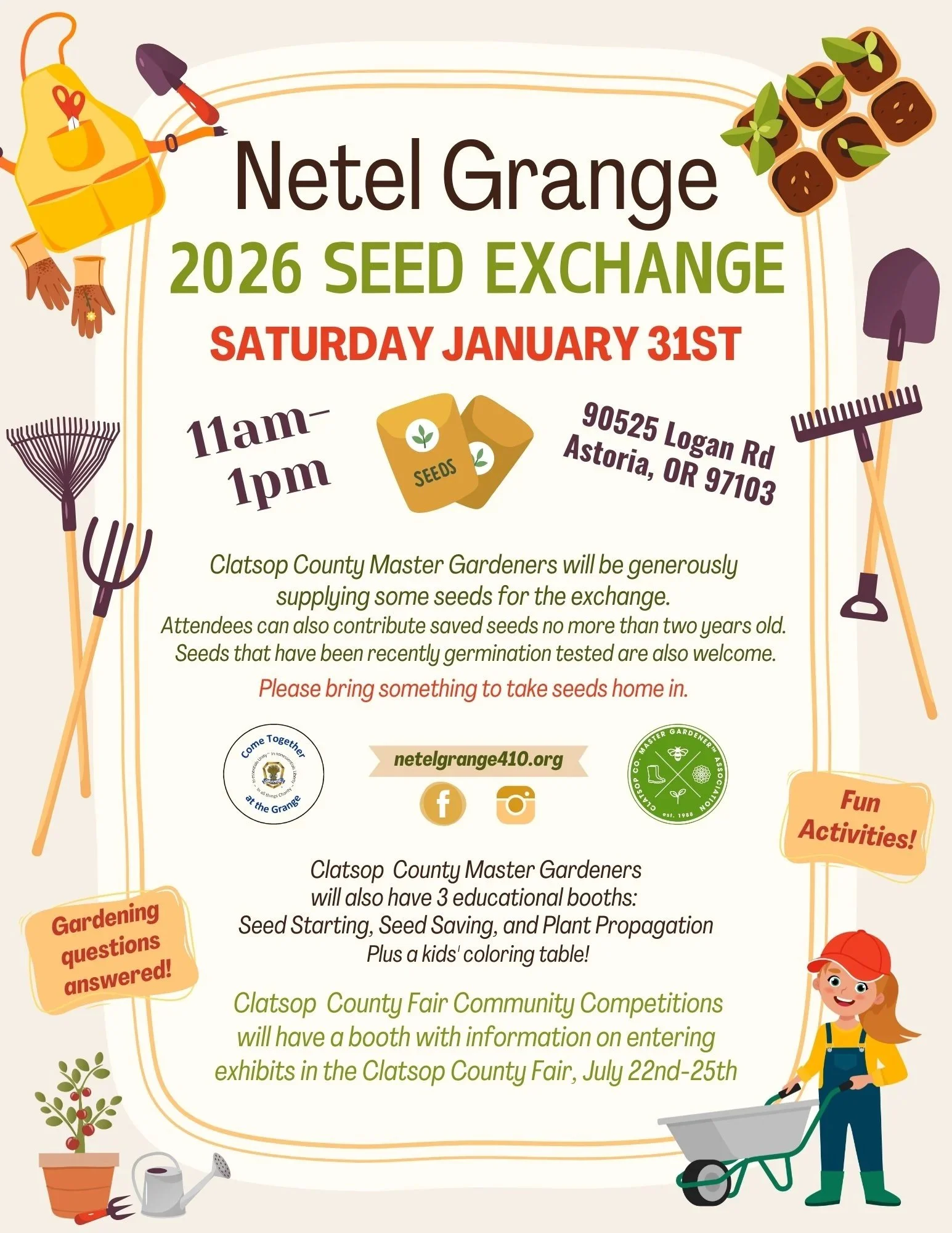 Netel Grange 2026 Seed Exchange