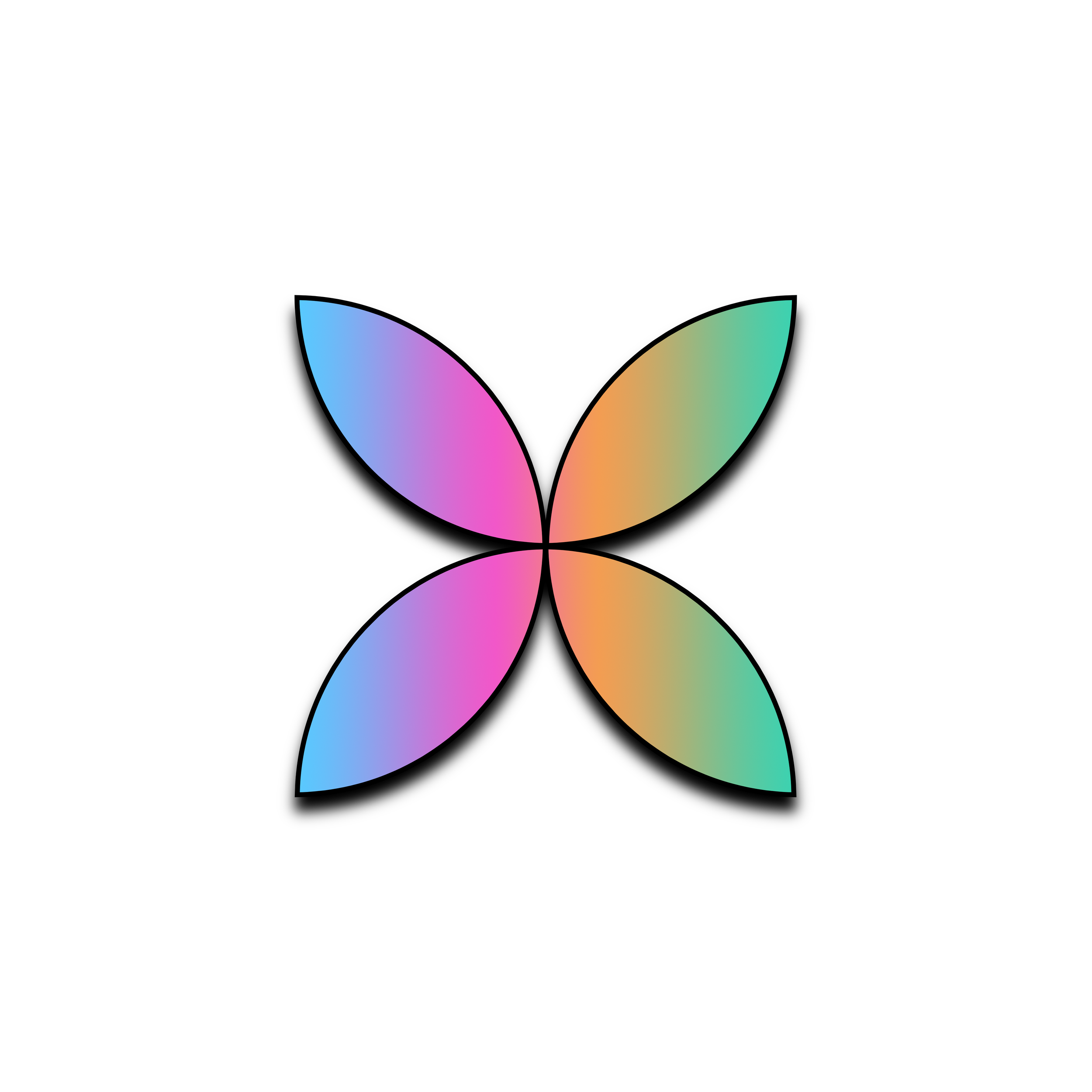 Colorful butterfly logo with gradient wings on a black background and the text AccuWeather