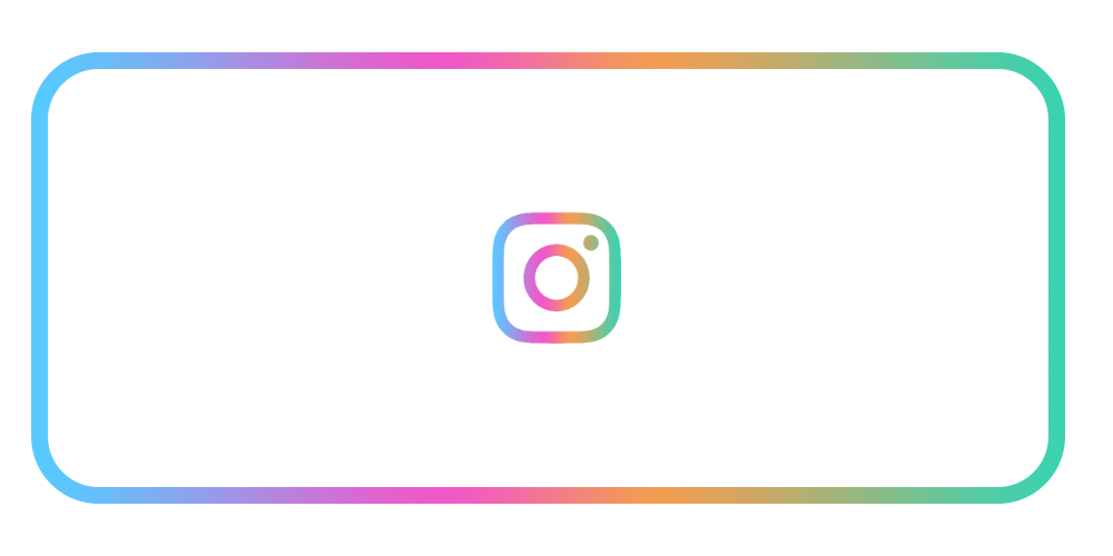 Instagram logo in the center of a gradient border background.