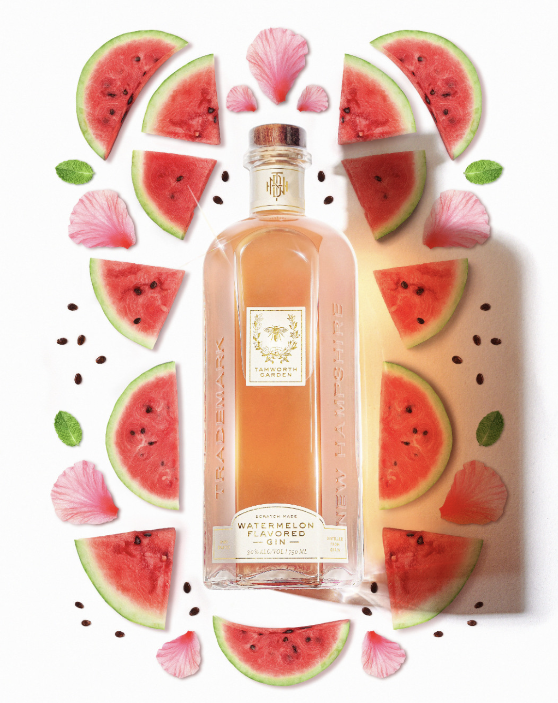 What fruit better represents summer than watermelon? 🍉 Introducing our Tamworth Garden Watermelon Gin, crafted with ingredients grown right in our backyard. Ripe watermelon and cucumber, grains of paradise, lime, mint, hibiscus, juniper, and a brush