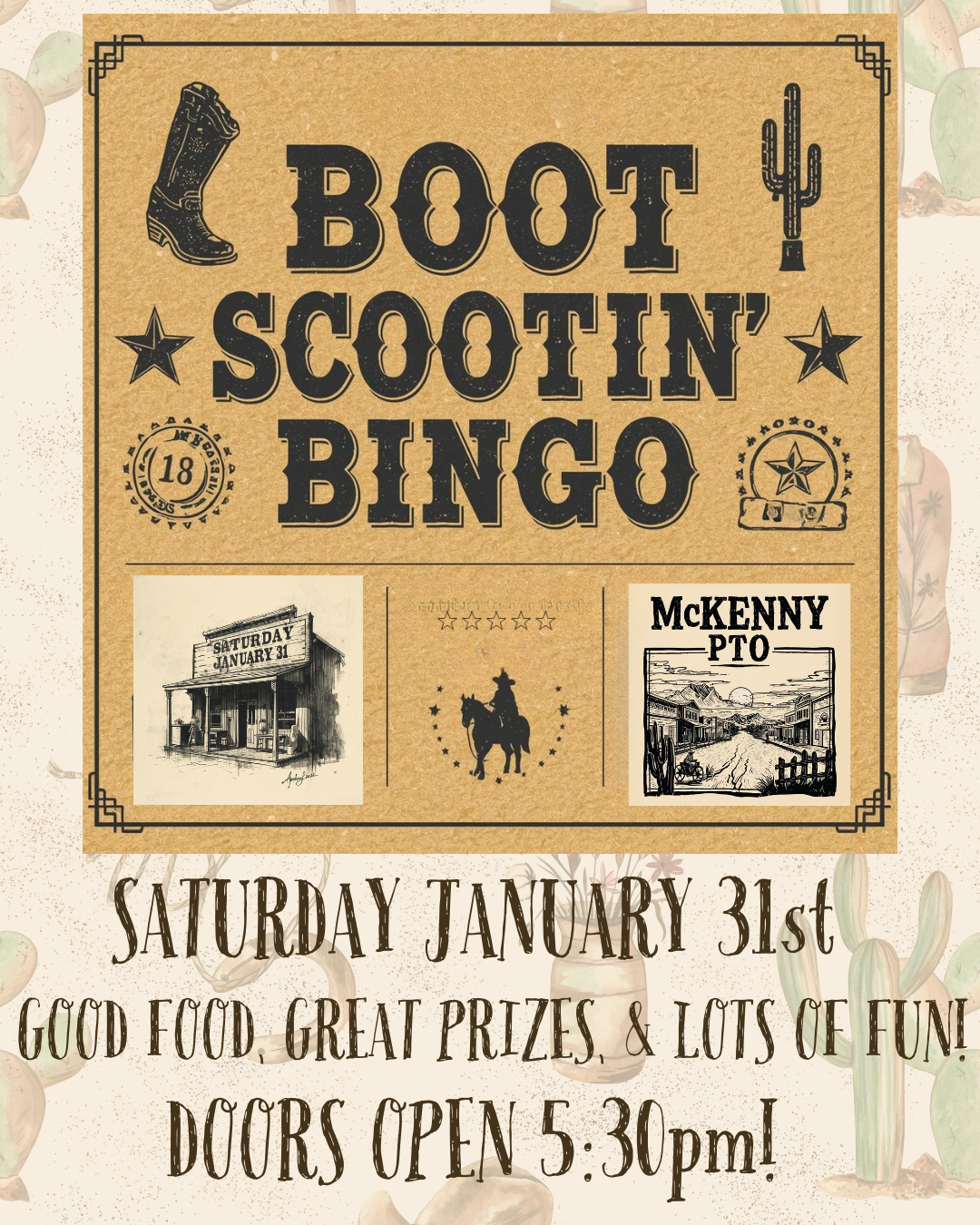Boot Scootin’ Bingo