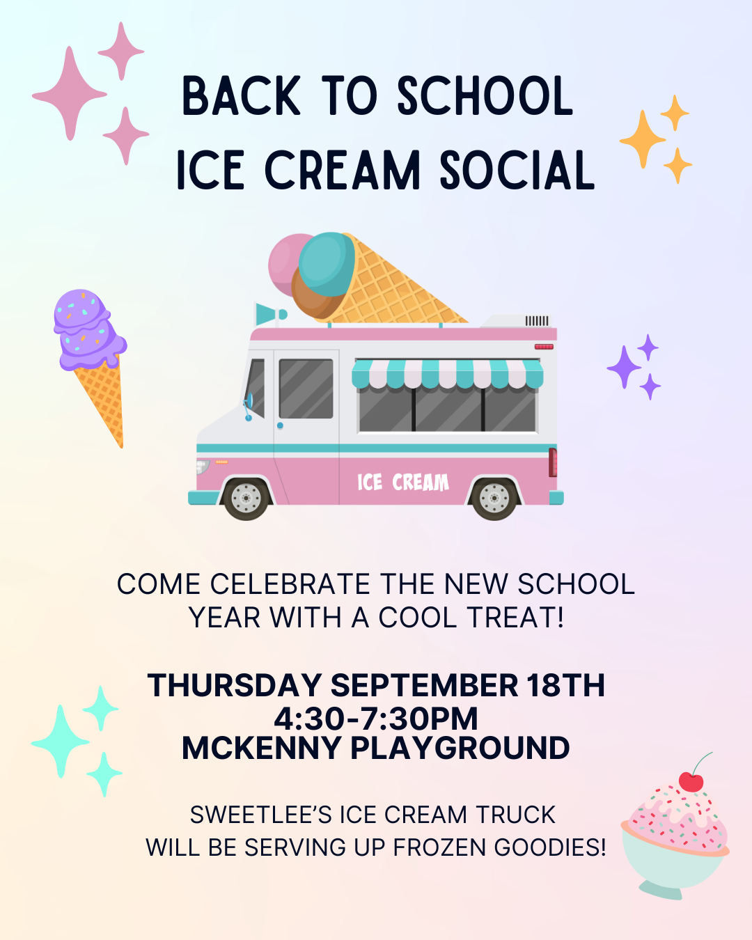 Back to School Ice Cream Social