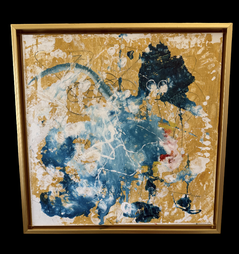 Blue Alchemy Acrylic Painting