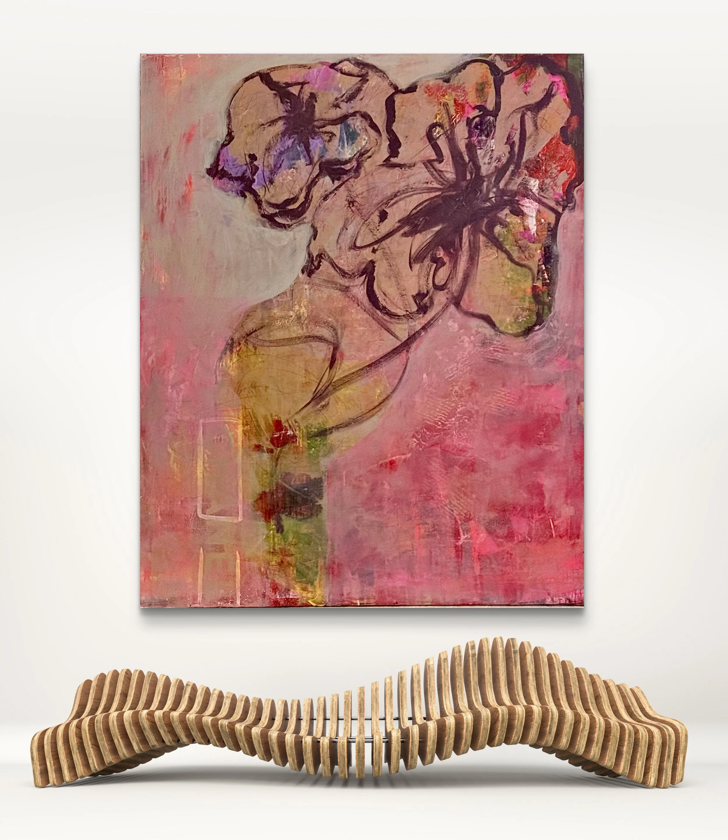 'What Remains' Acrylic Painting