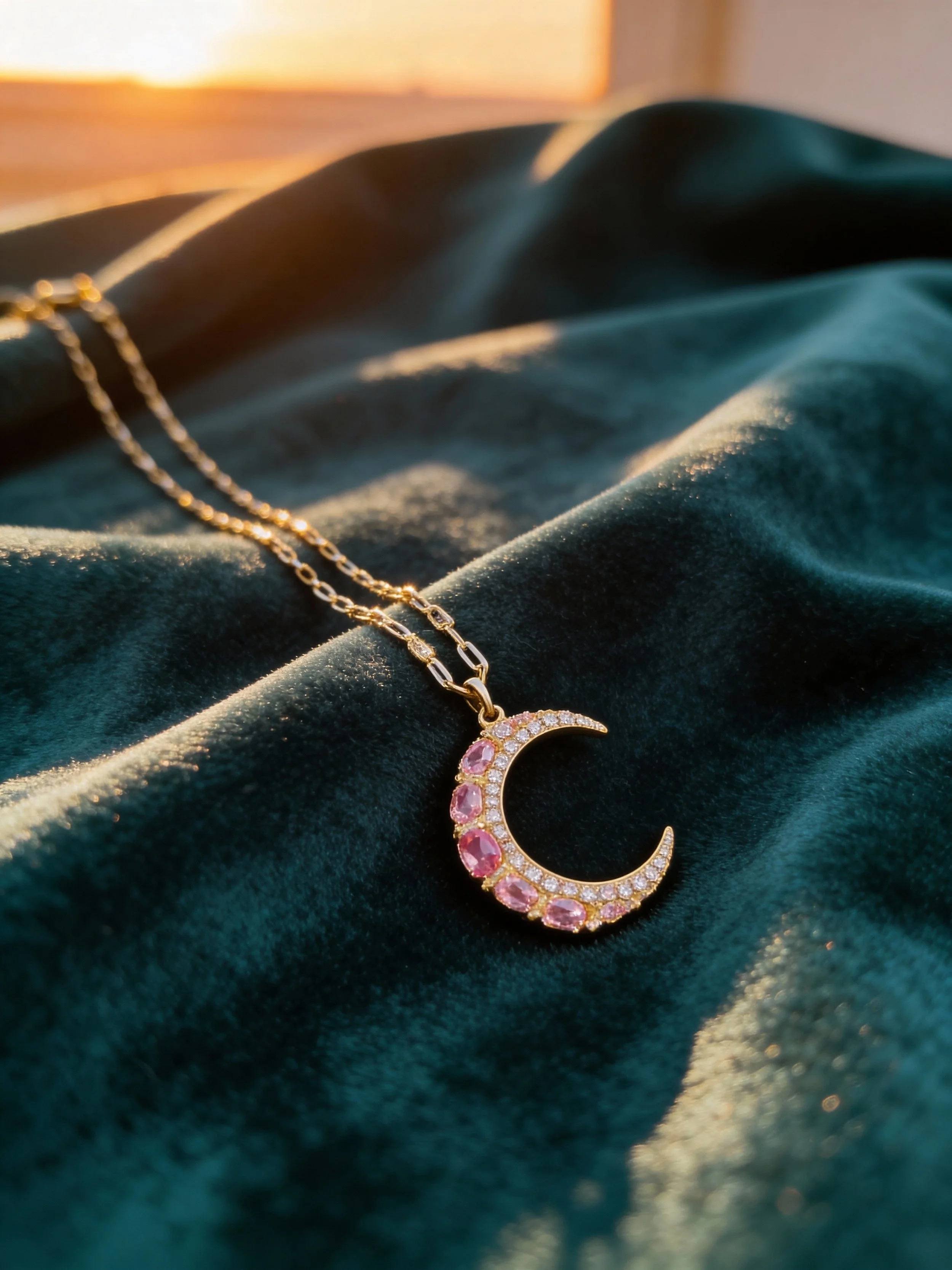 Pink Moon Necklace