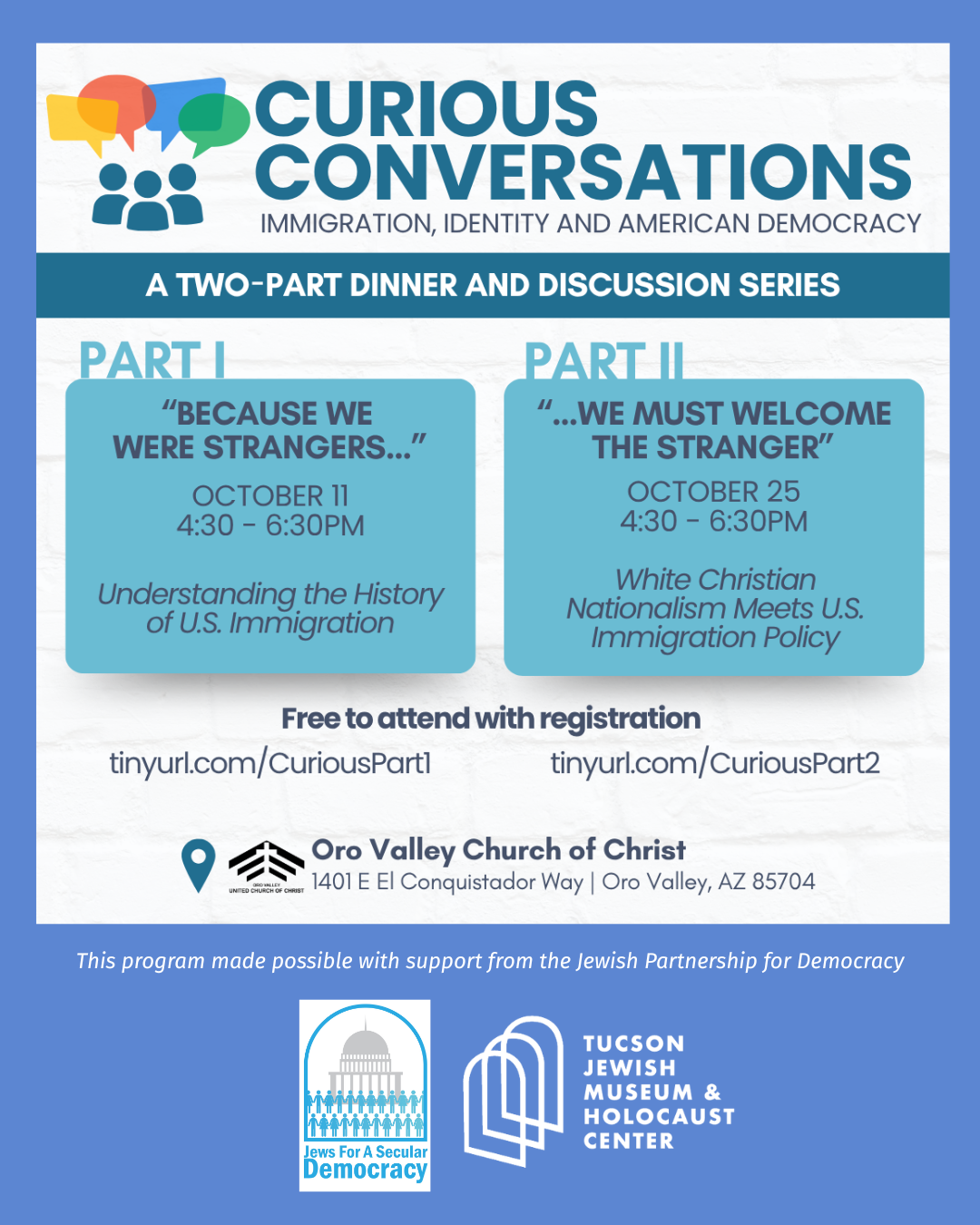 Curious Conversations Part I “Because We Were Strangers: Understanding the History of U.S. Immigration”