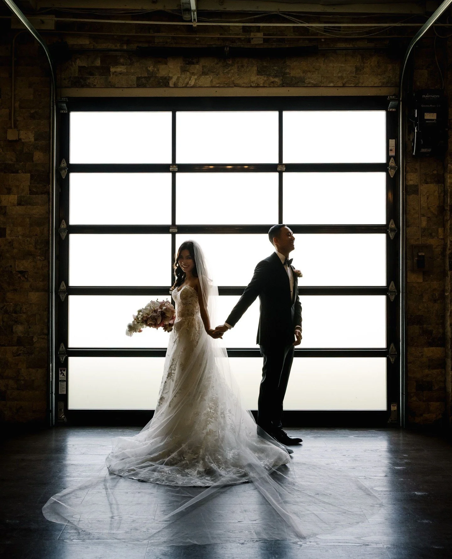 ✨ Maggie & Wesley’s first look, framed beautifully by our signature doors, was nothing short of magical. 
A timeless moment filled with love, joy, and anticipation 💕
Dreaming of a wedding that’s just as unforgettable? Let&rsquo