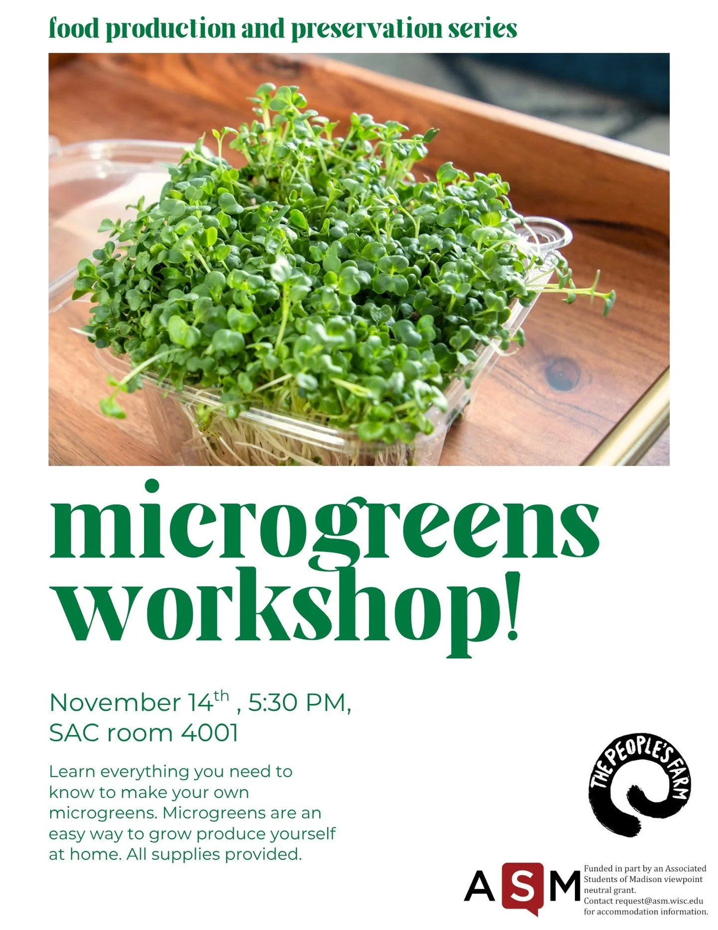 Learn how to grow your own greens next Friday! 🌱