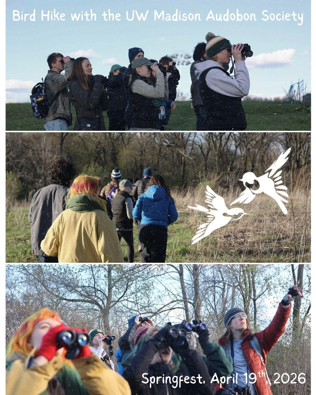 Last week's bird hike was super fun, thank @audubonsocietyuw !