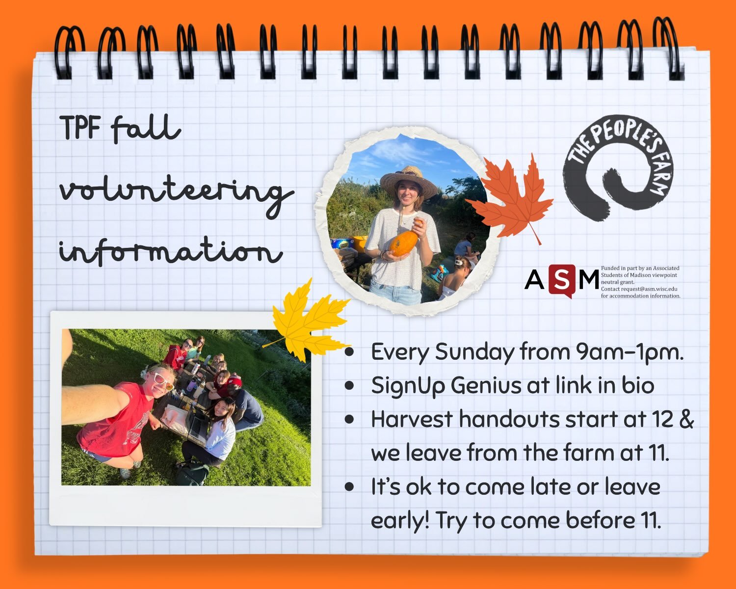 volunteer with tpf! no experience necessary :)