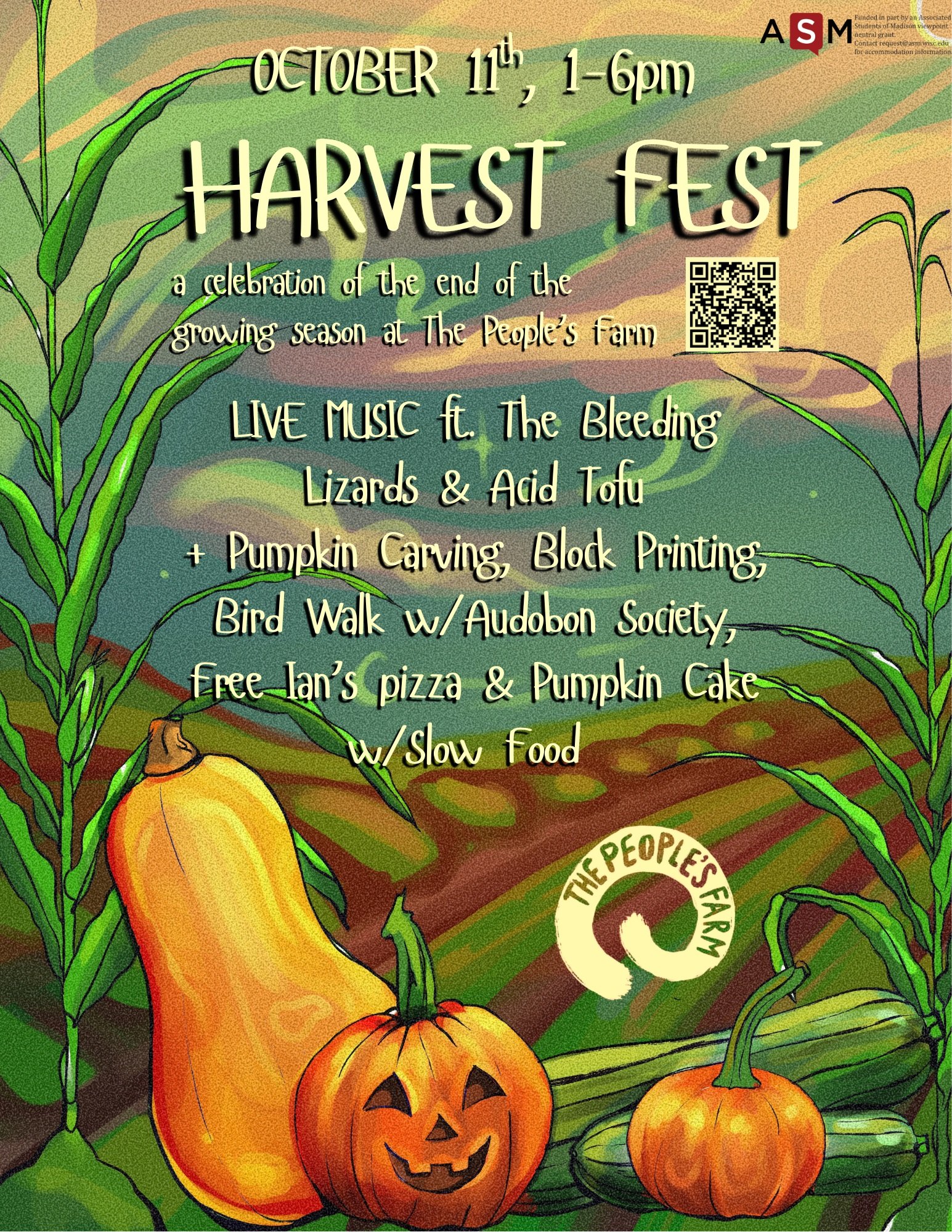 join us for a celebration of the end of harvest season!

location: eagle heights community garden. only 15 minutes away from campus on the 80. directions in story highlights!