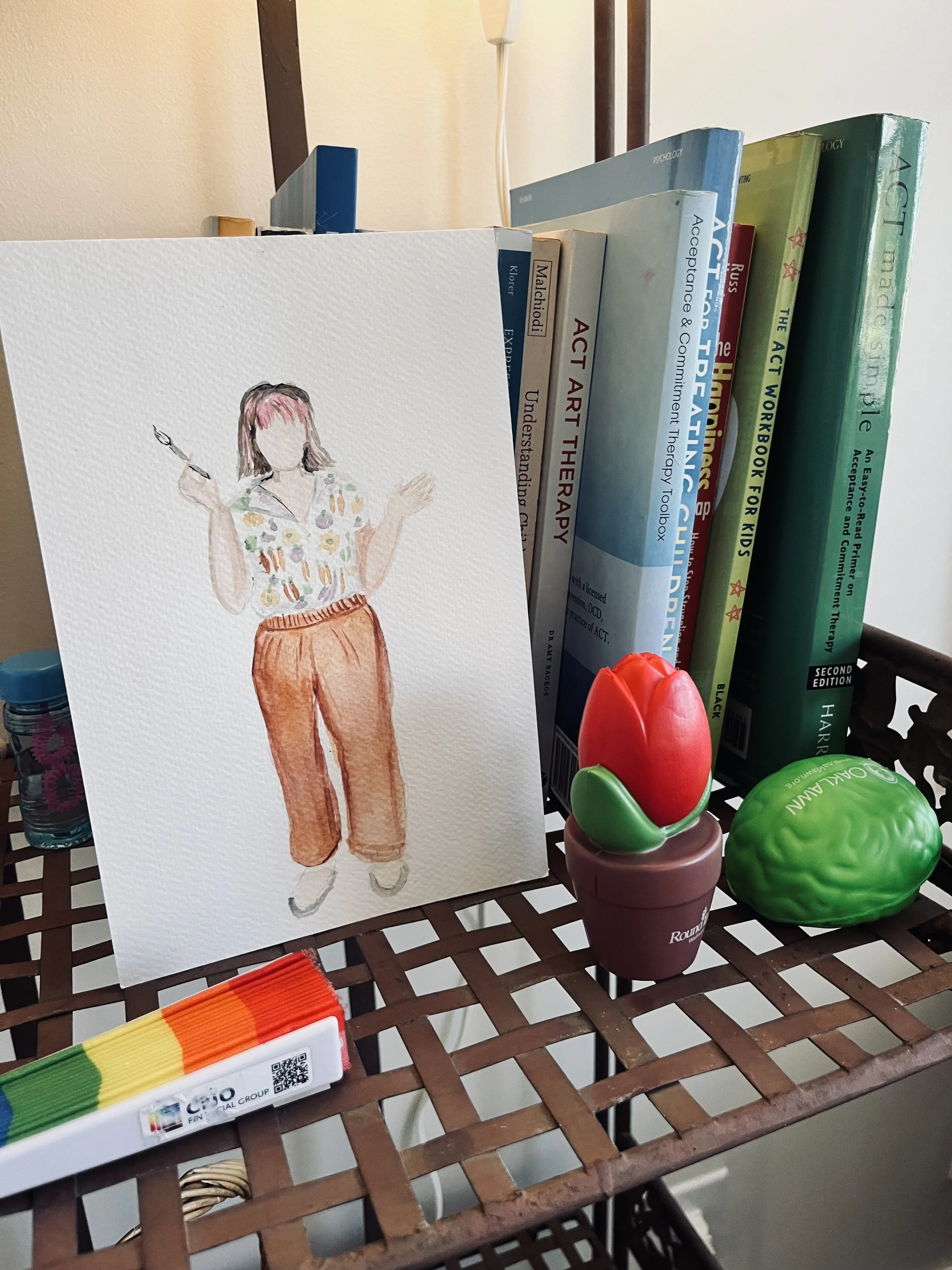 Creative expression therapy session in Fishers Indiana