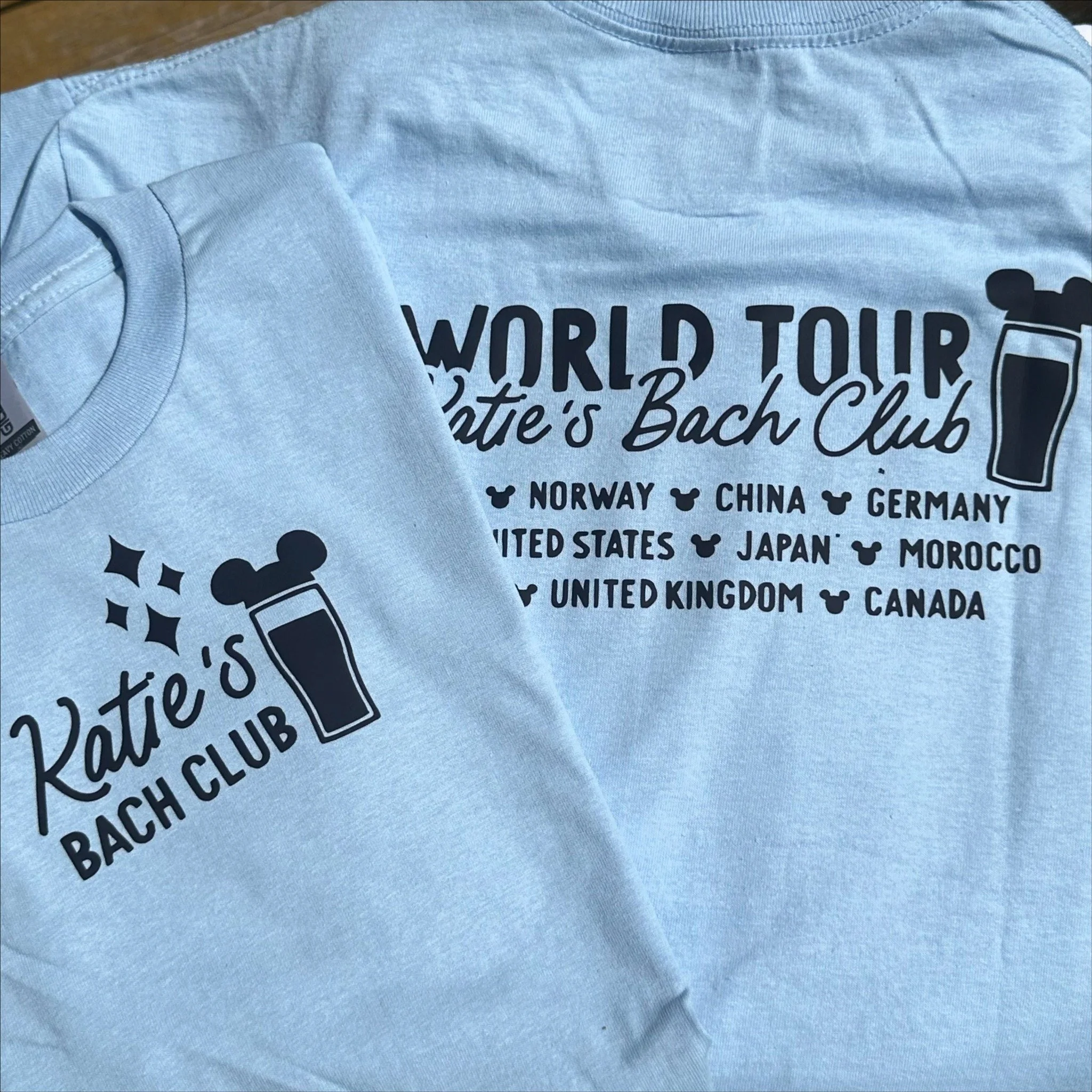 bach merch but make it ✨Disney✨🐭🏰 this was a fun project that we can&rsquo;t wait to share! custom bach merch for the girlies in Disney!