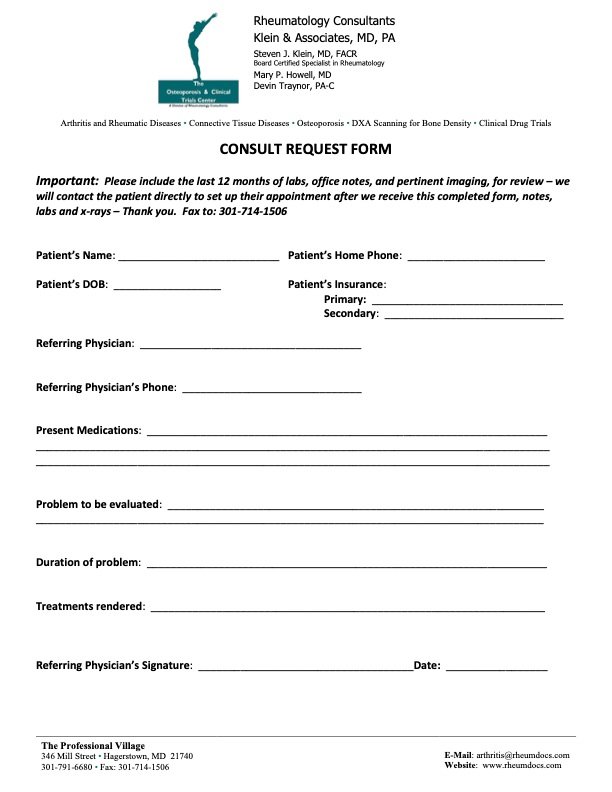Consult Request Form