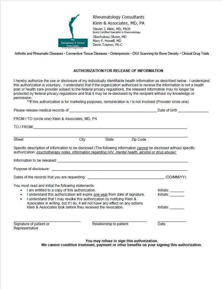 Records Release Form