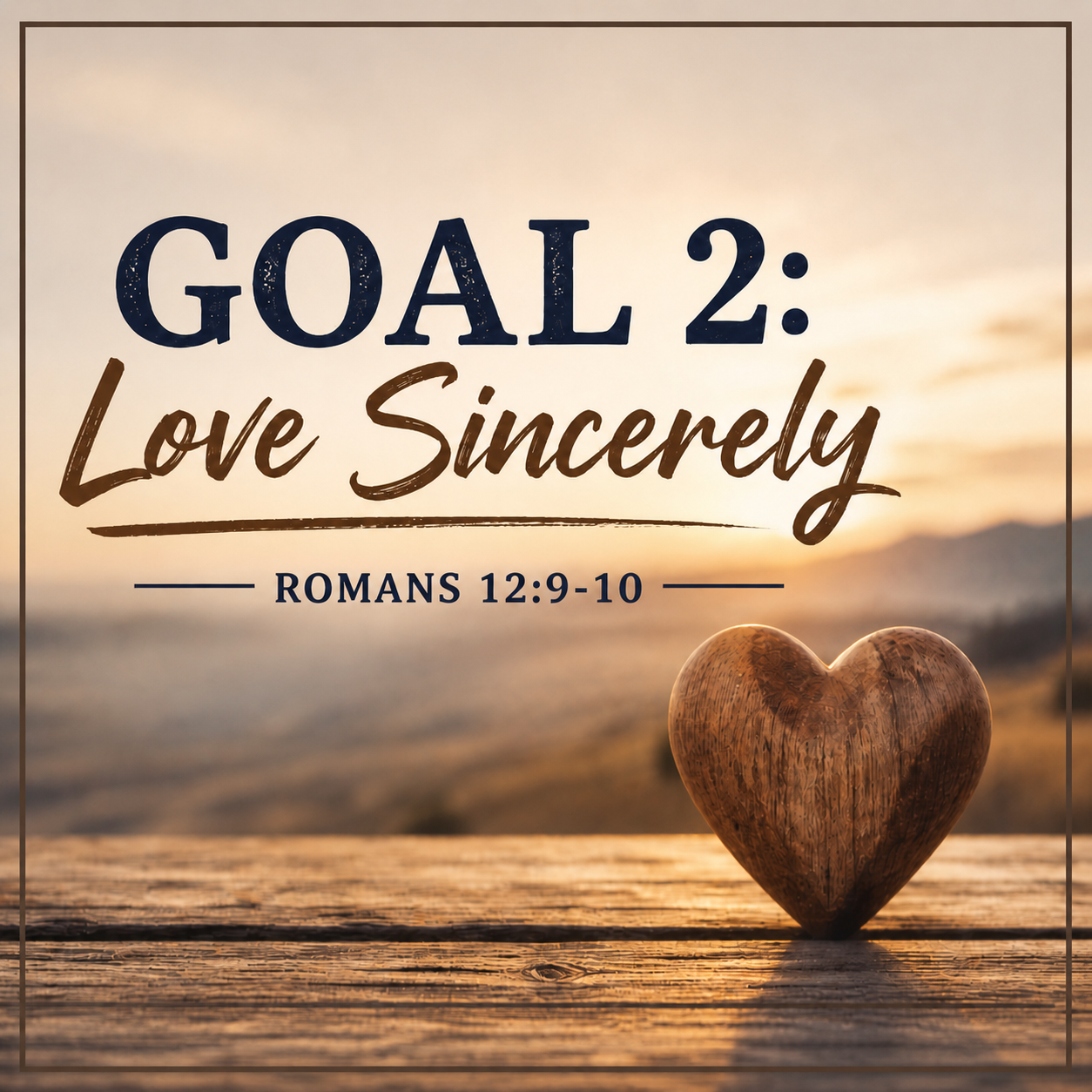 Love Sincerely (Romans 12:9–10)