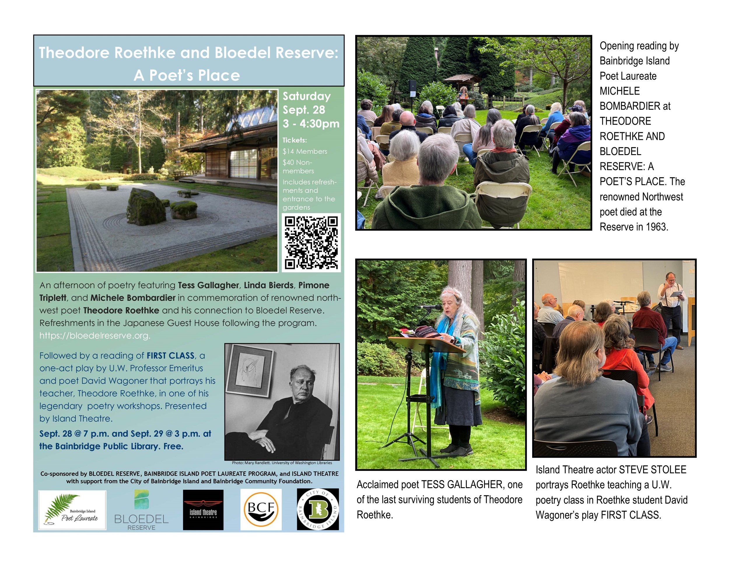 Theodore Roethke and Bloedel Reserve: A Poet’s Place   -September 28, 2024