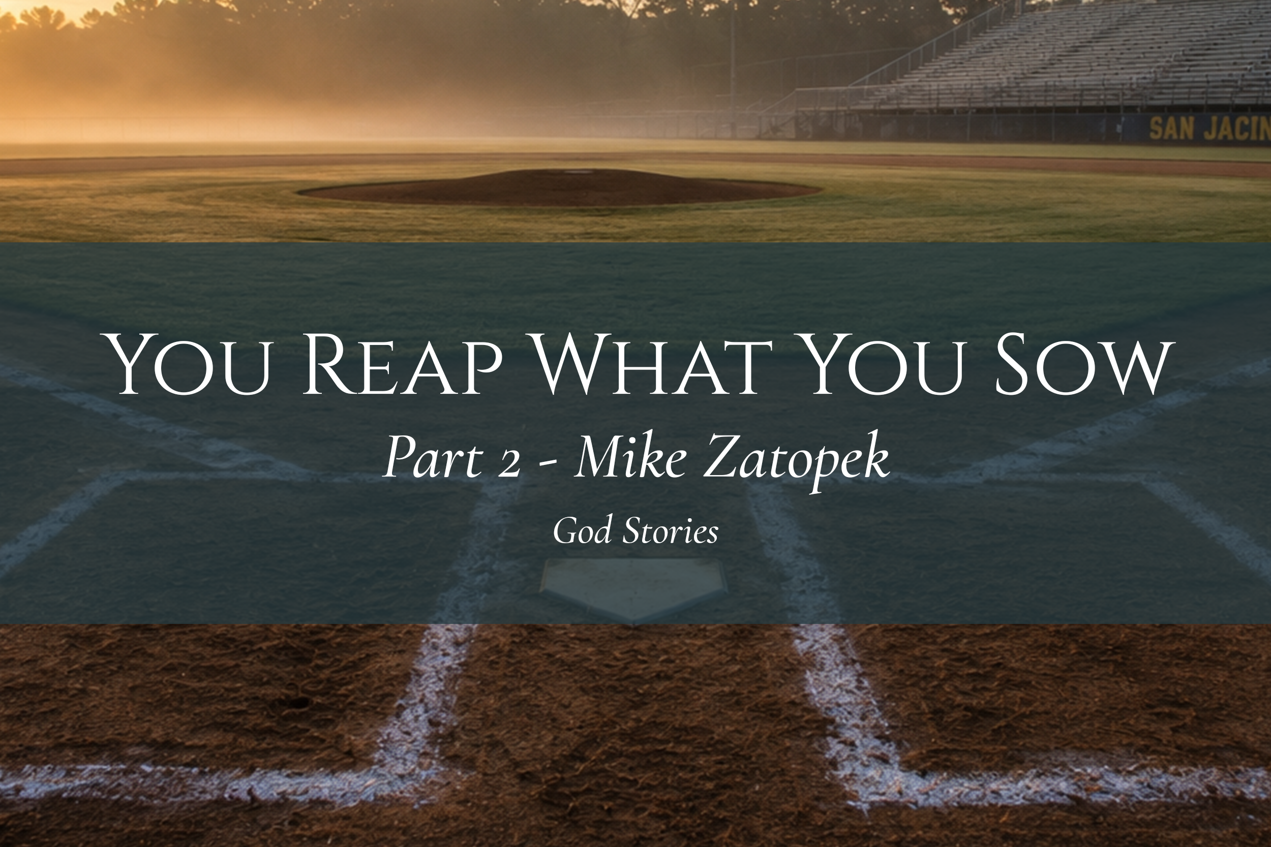 You Reap What You Sow - Part 2 — Mike Zatopek