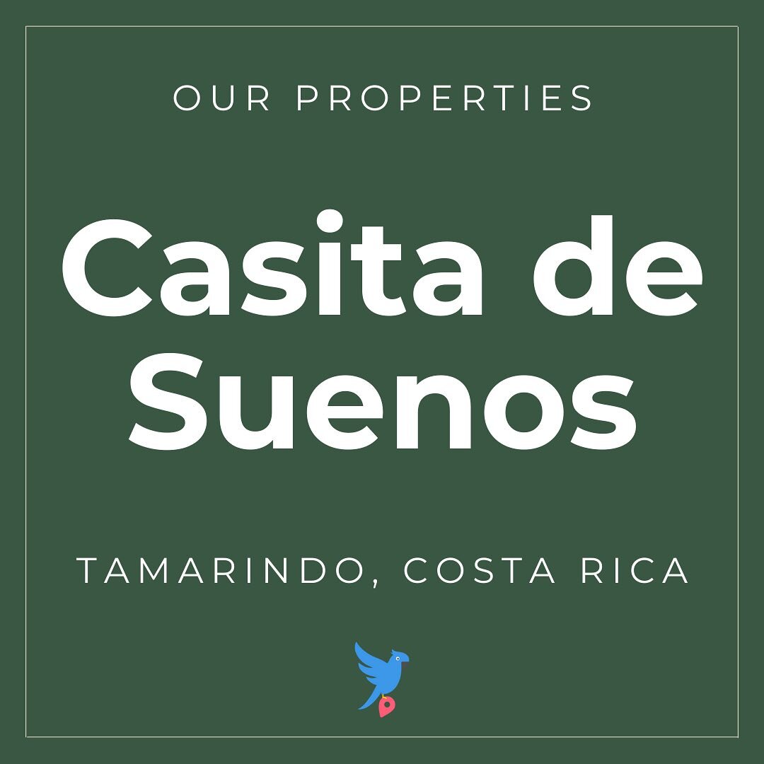 Introducing: Casita de Suenos. 

This private escape in Tamarindo, Costa Rica has everything you need for a relaxing and unforgettable trip. Tucked away between a vibrant beach town and majestic rainforests, you&rsquo;ll be just steps away from adven