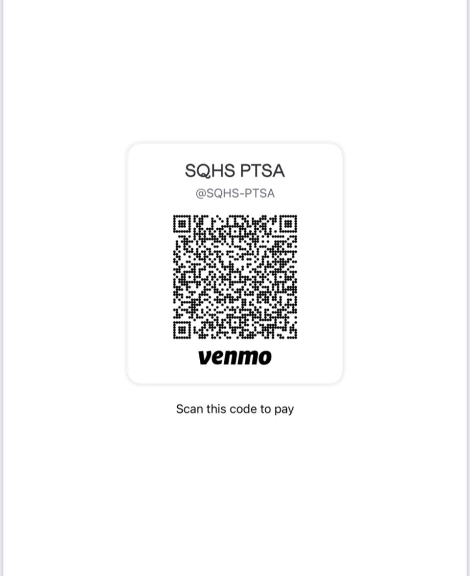 Venmo Code Example SQHS PTSA