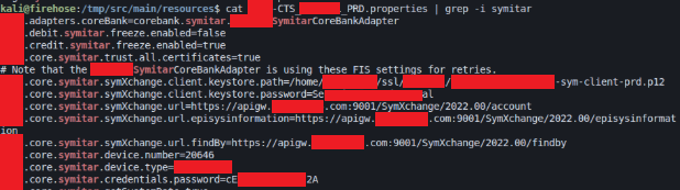 Symitar core banking URLs and credentials
