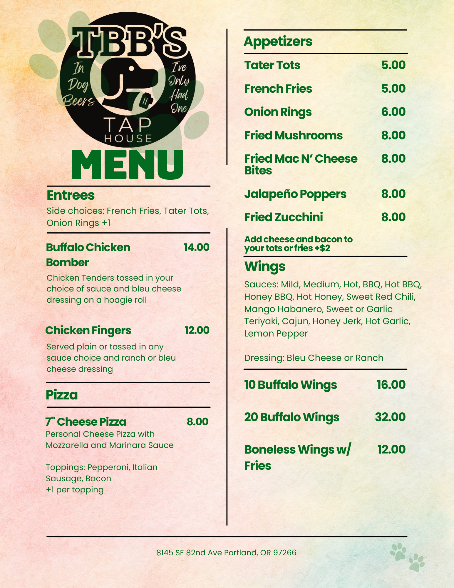 TBB's Tap House — Springwater Cart Park