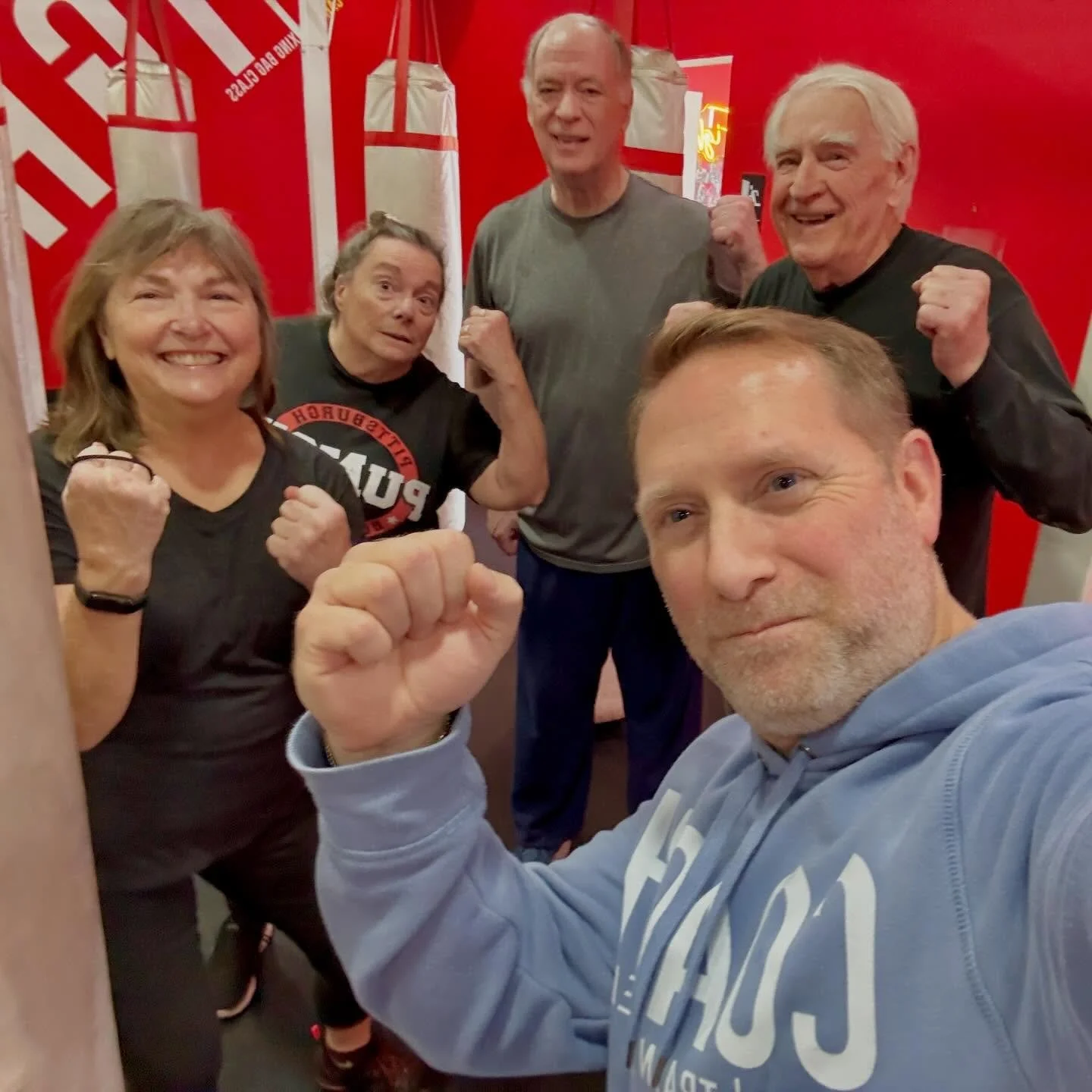 It&rsquo;s not about how cool the gym is or how trendy what we wear is. This is what it&rsquo;s about. The community, the people is what it&rsquo;s about. ❤️🥊 #lovepunch #pittsburgh #seniorsboxing #parkinsonsawareness