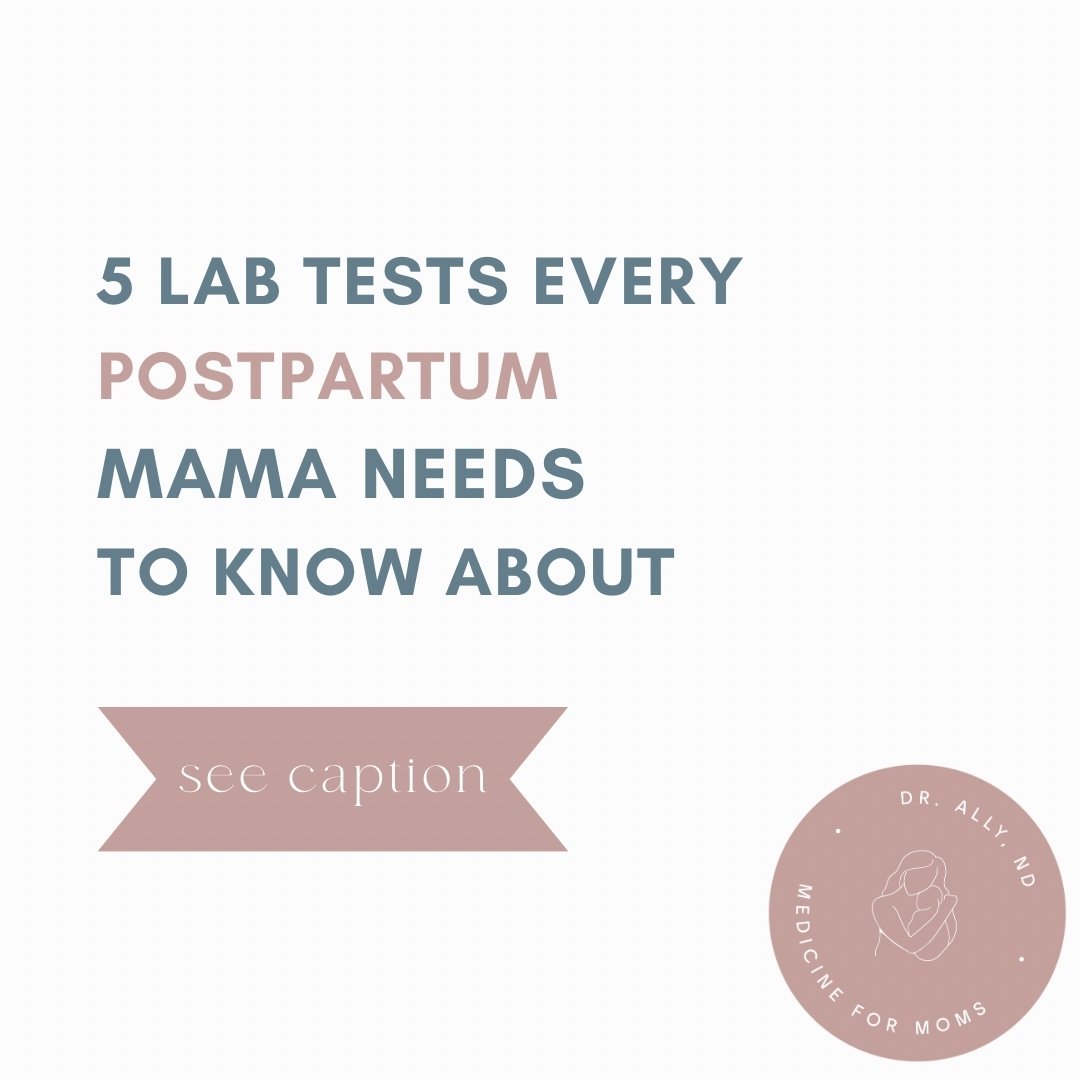 POSTPARTUM LABS 🩸

Lab work is something I don&rsquo;t commonly see thoroughly followed up on postpartum, and something that can make a MASSIVE difference to the overall health of the mama and babe. 

I love that I can run labs for patients and is a