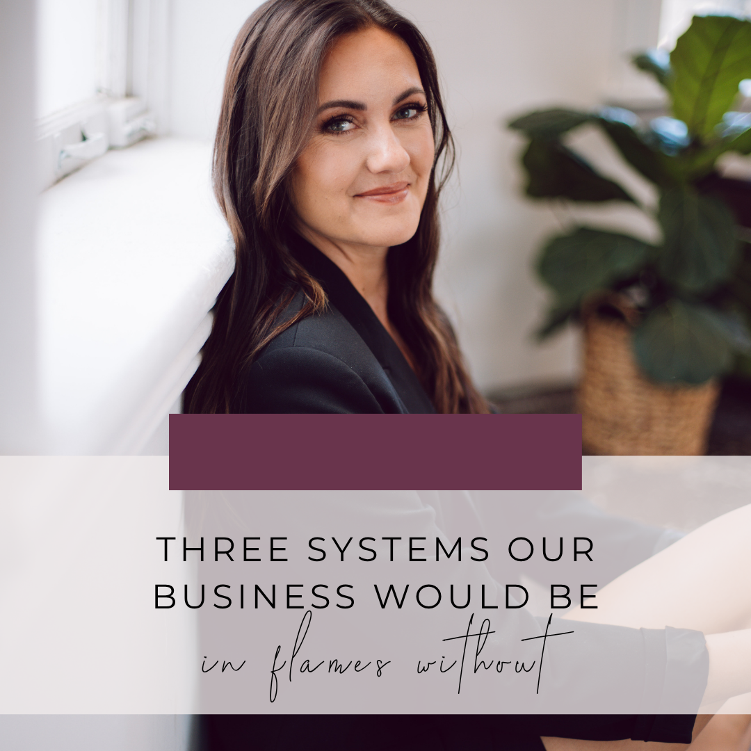 Three systems Our Business would be in flames without