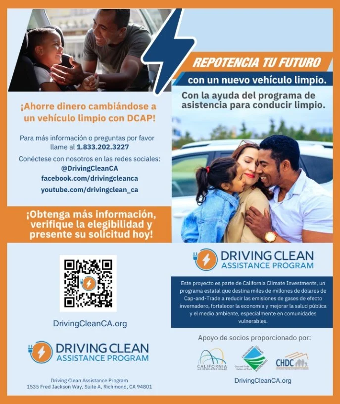 &iexcl;Estamos orgullosos de asociarnos con el Programa de asistencia para conducir limpio (DCAP por sus siglas en ingl&eacute;s) para traer veh&iacute;culos asequibles con aire limpio a nuestra comunidad!  Ya sea que quera deshacerse de un autom&oac