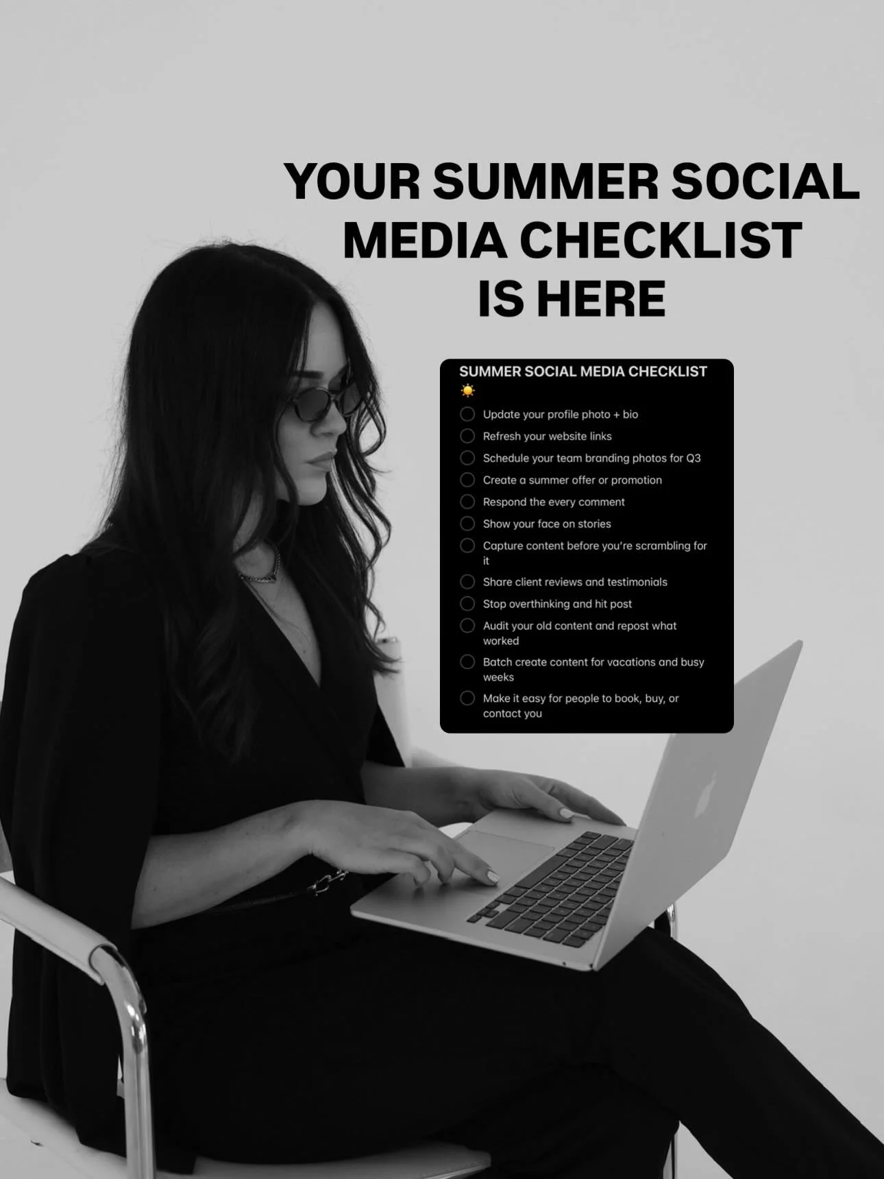 Social media IS your marketing for your small business 📋

Get ahead of your summer content and ahead of your competitors by having a plan ☀️

Need help strategizing? I offer 1:1 coaching sessions ❤️&zwj;🔥

#thesimplysocial #smallbusiness #socialmed