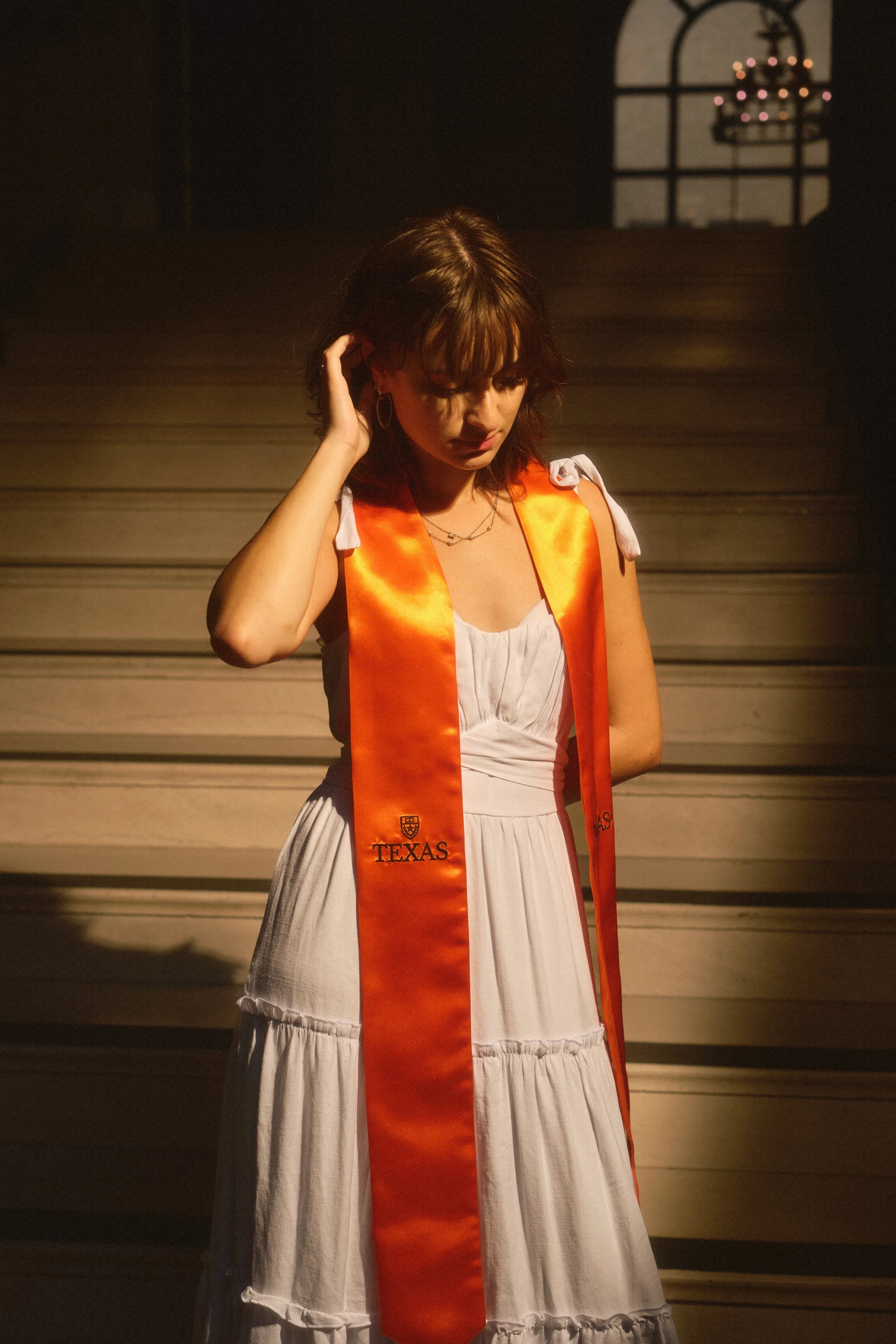 Cinematic storytelling in UT Austin grad photos – Every shot has a purpose.