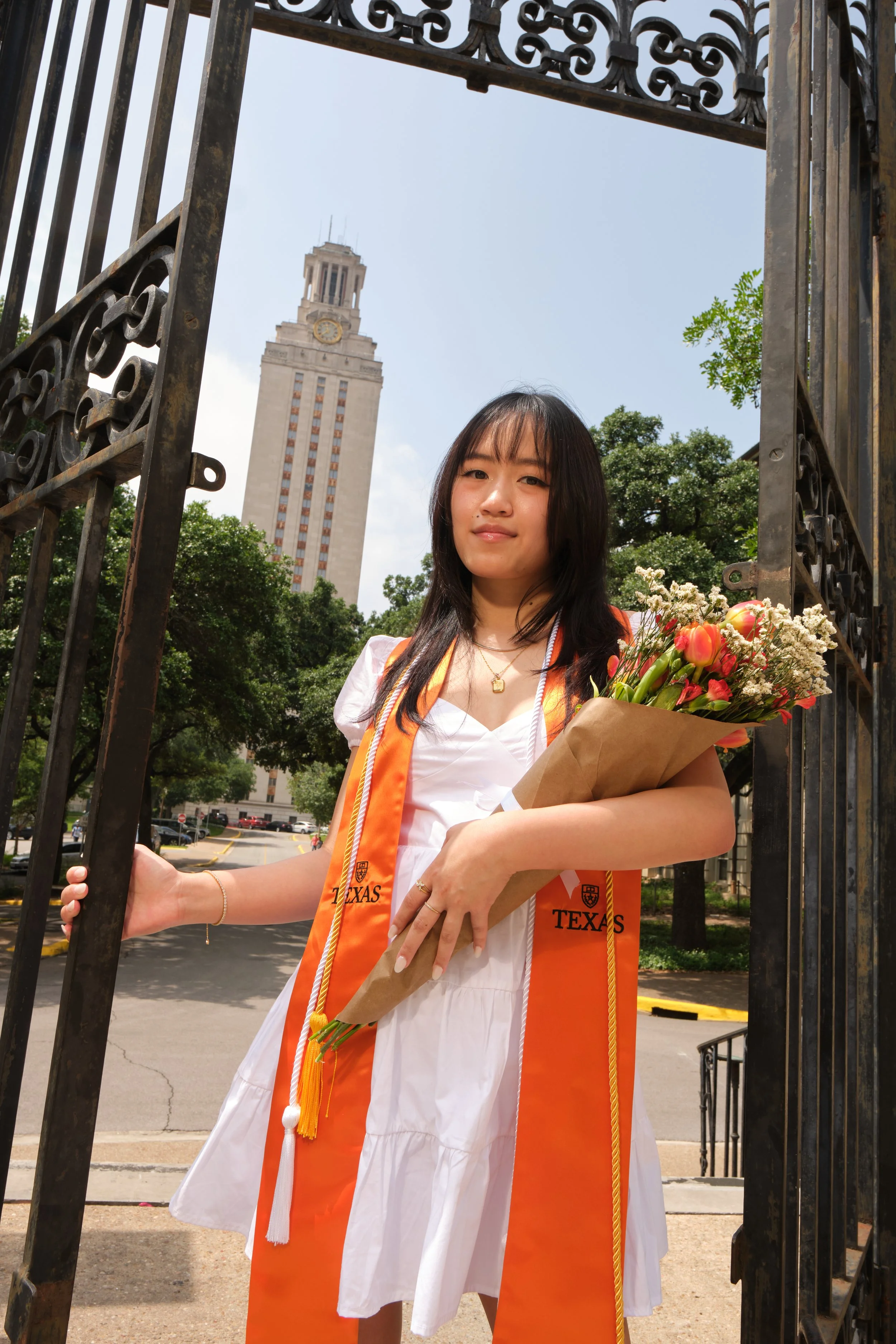 Red carpet treatment for UT graduates - editorial lighting, designer-worthy compositions, and magazine-quality retouching