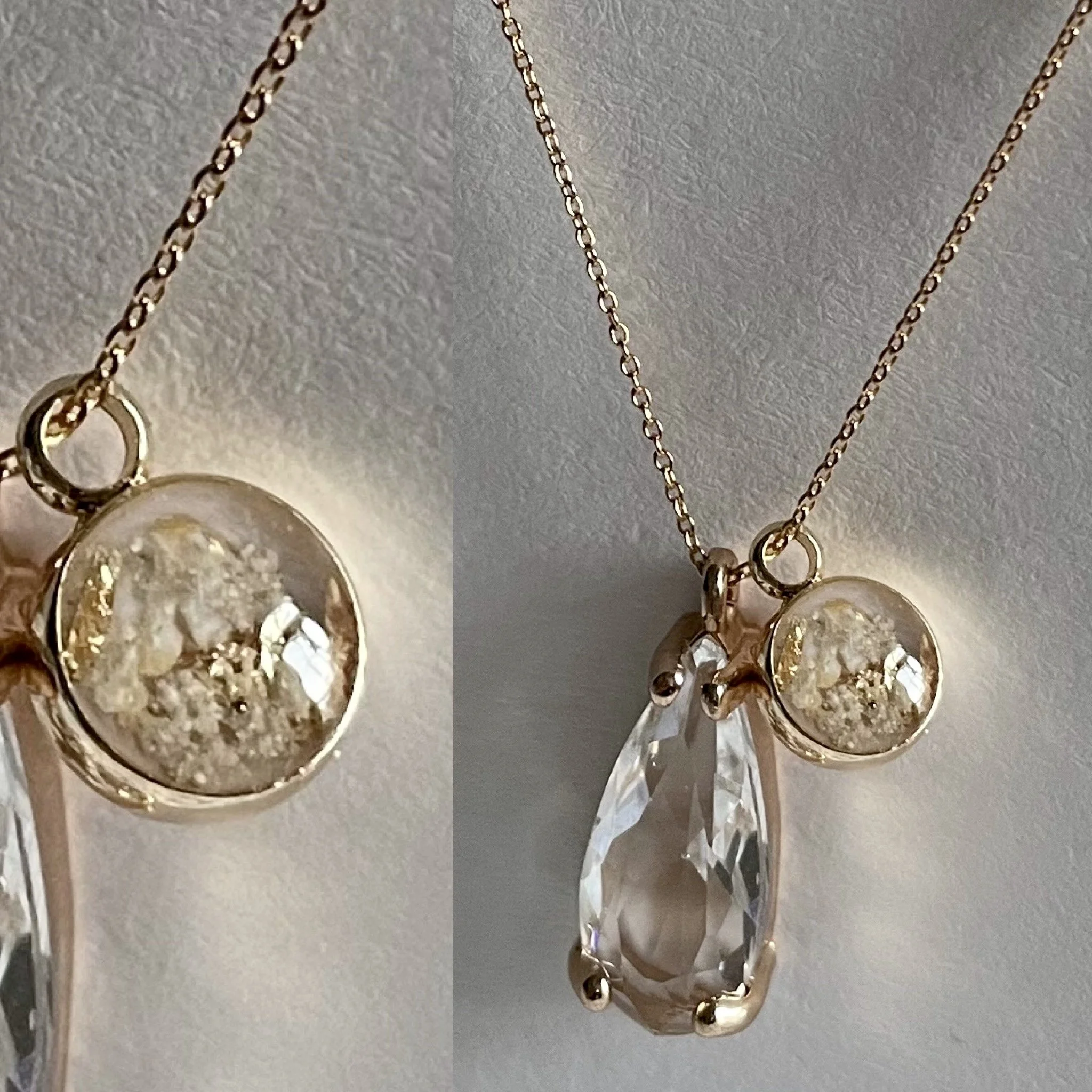 Cremated Ashes Necklace Charm