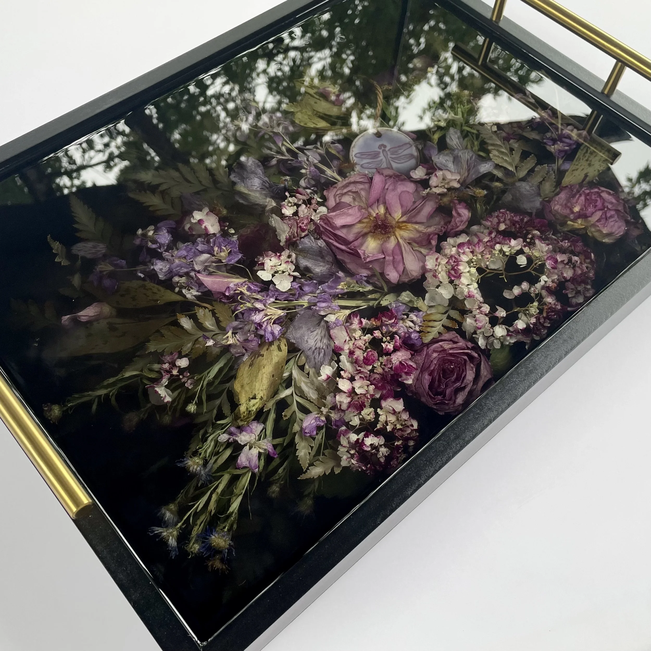 Custom Floral Bouquet Tray with Depth