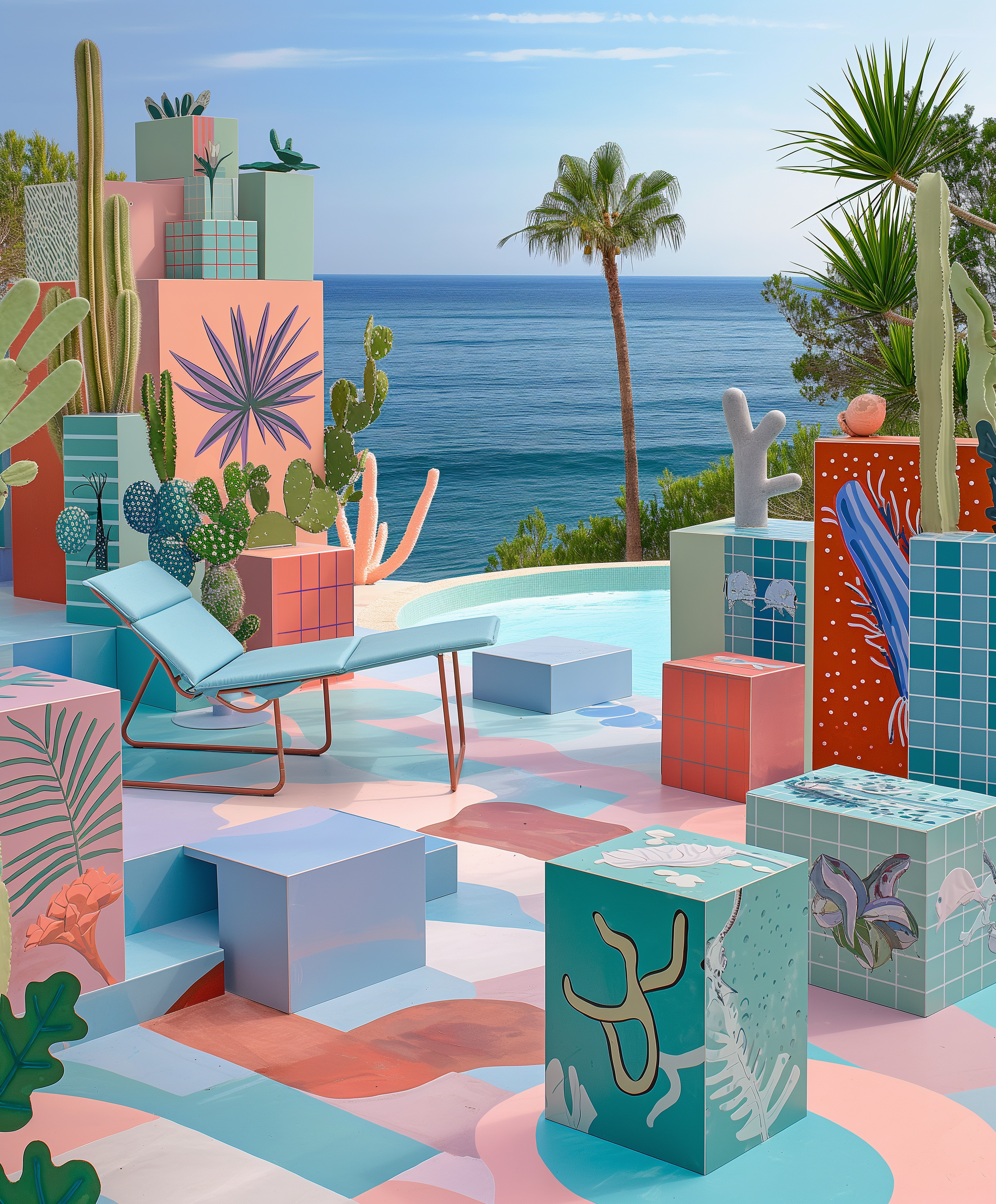 Geometric Laguna Beach Pool