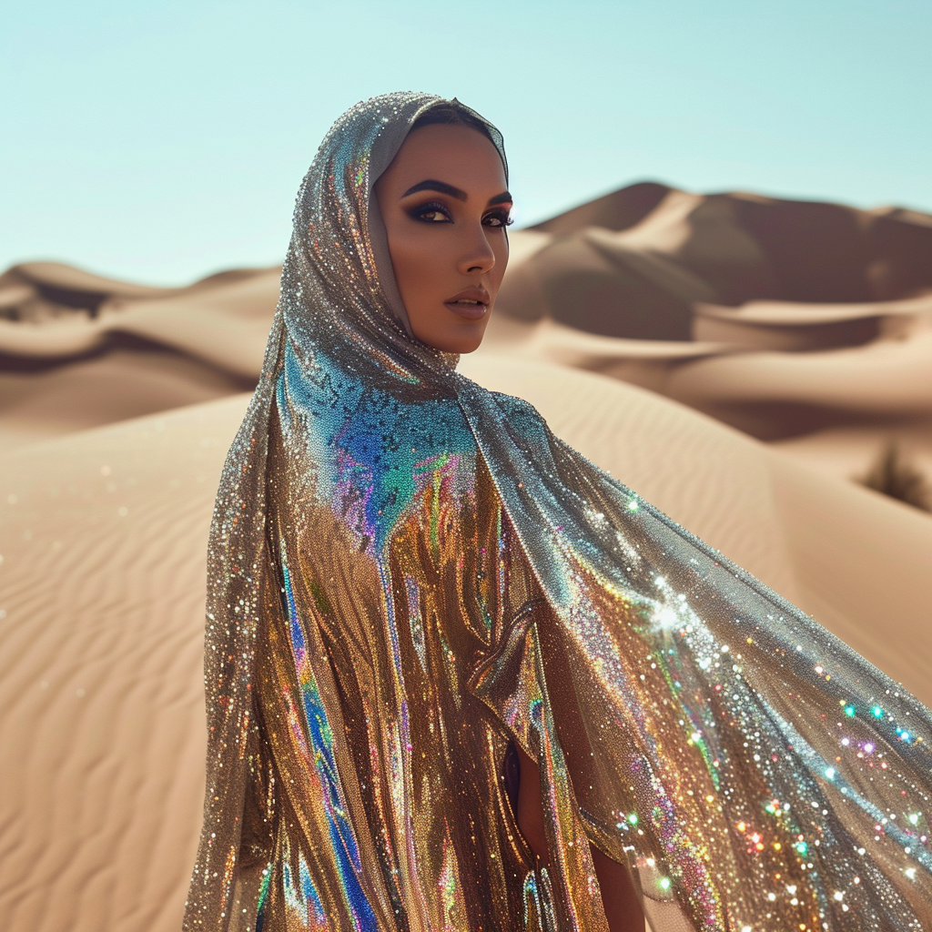 Beautiful Woman Desert