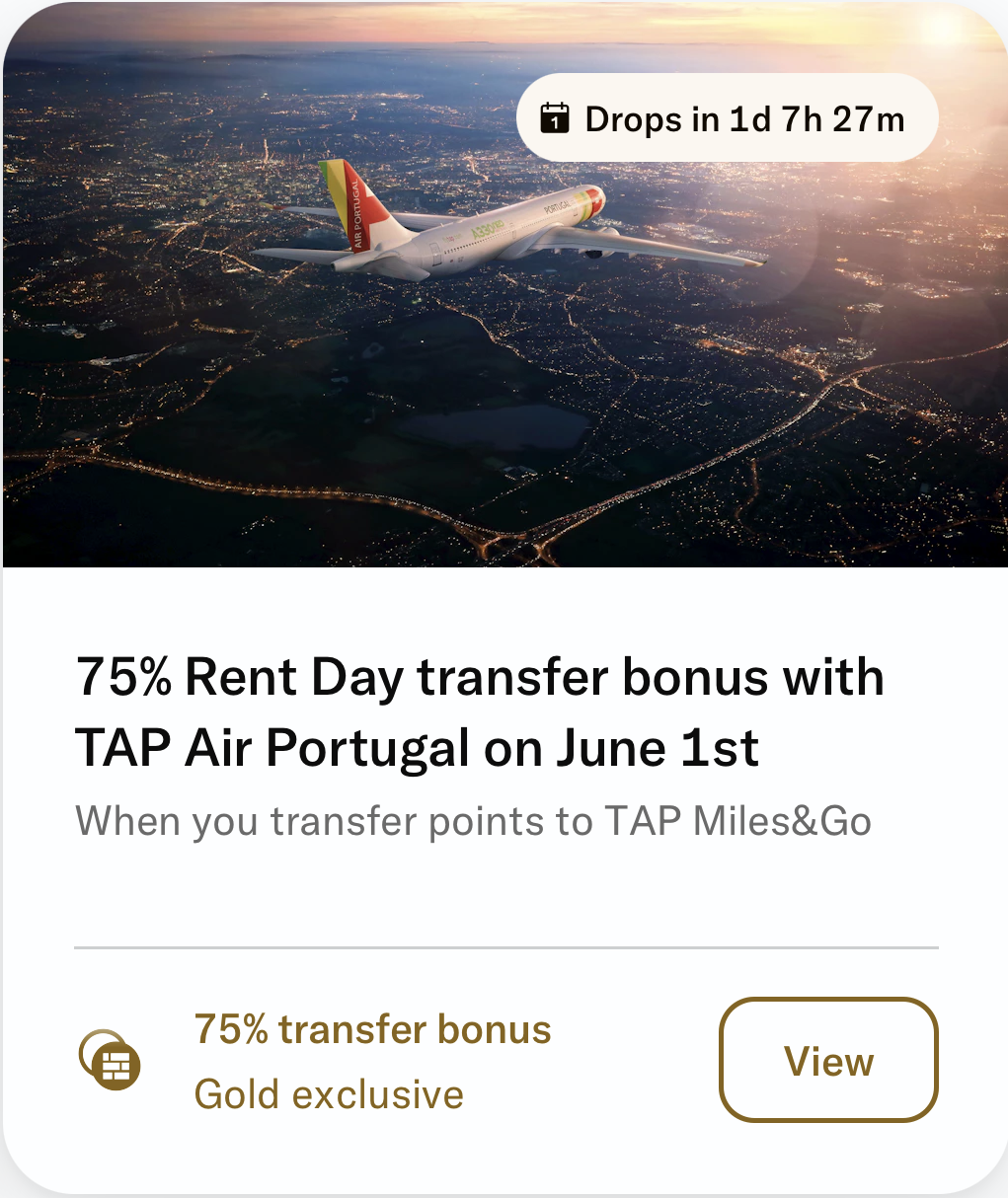 Bilt Rent Day June 2026 Up to 125% Bonus to TAP Air Portugal