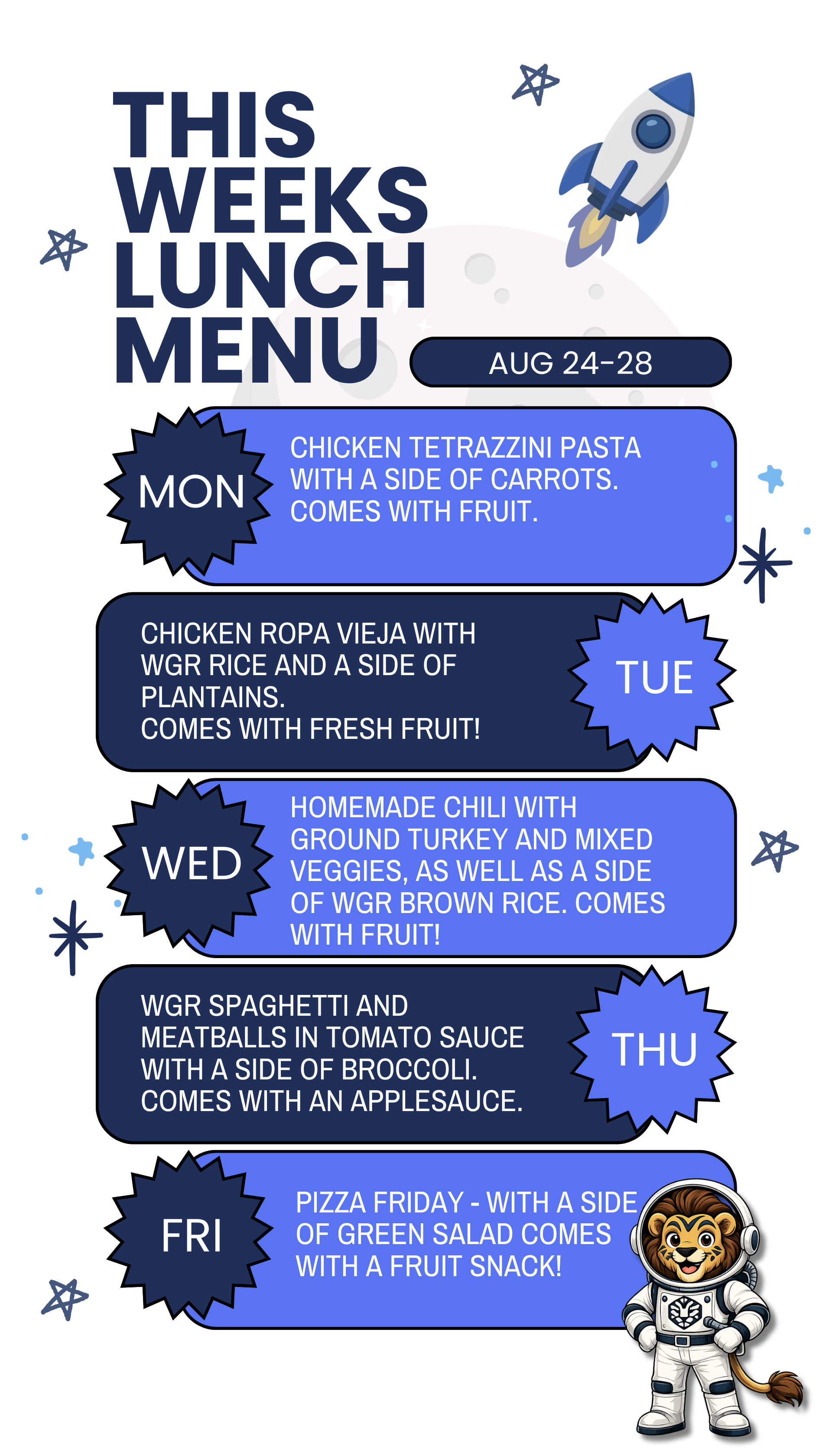 Lunch Menu
