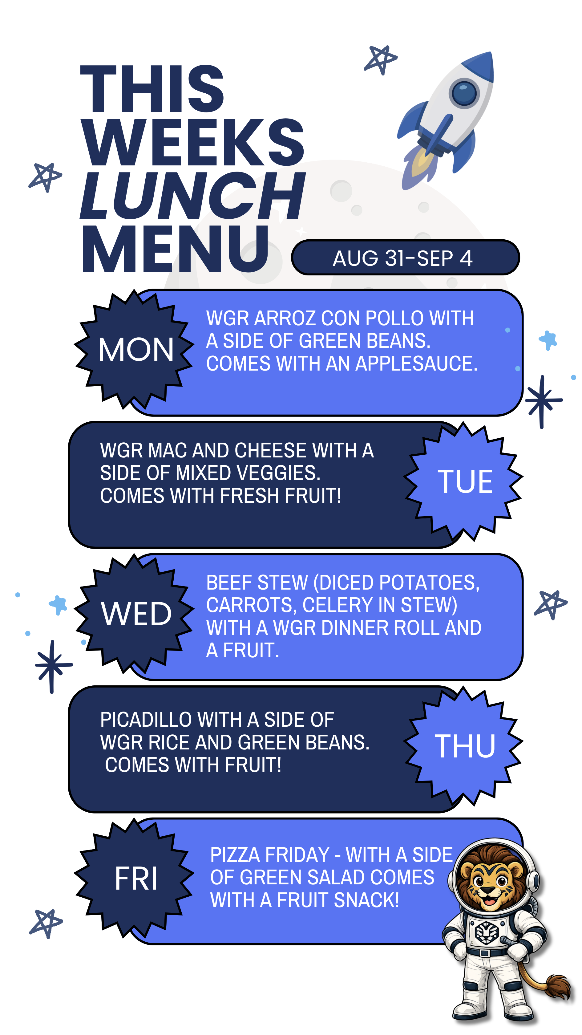Lunch Menu