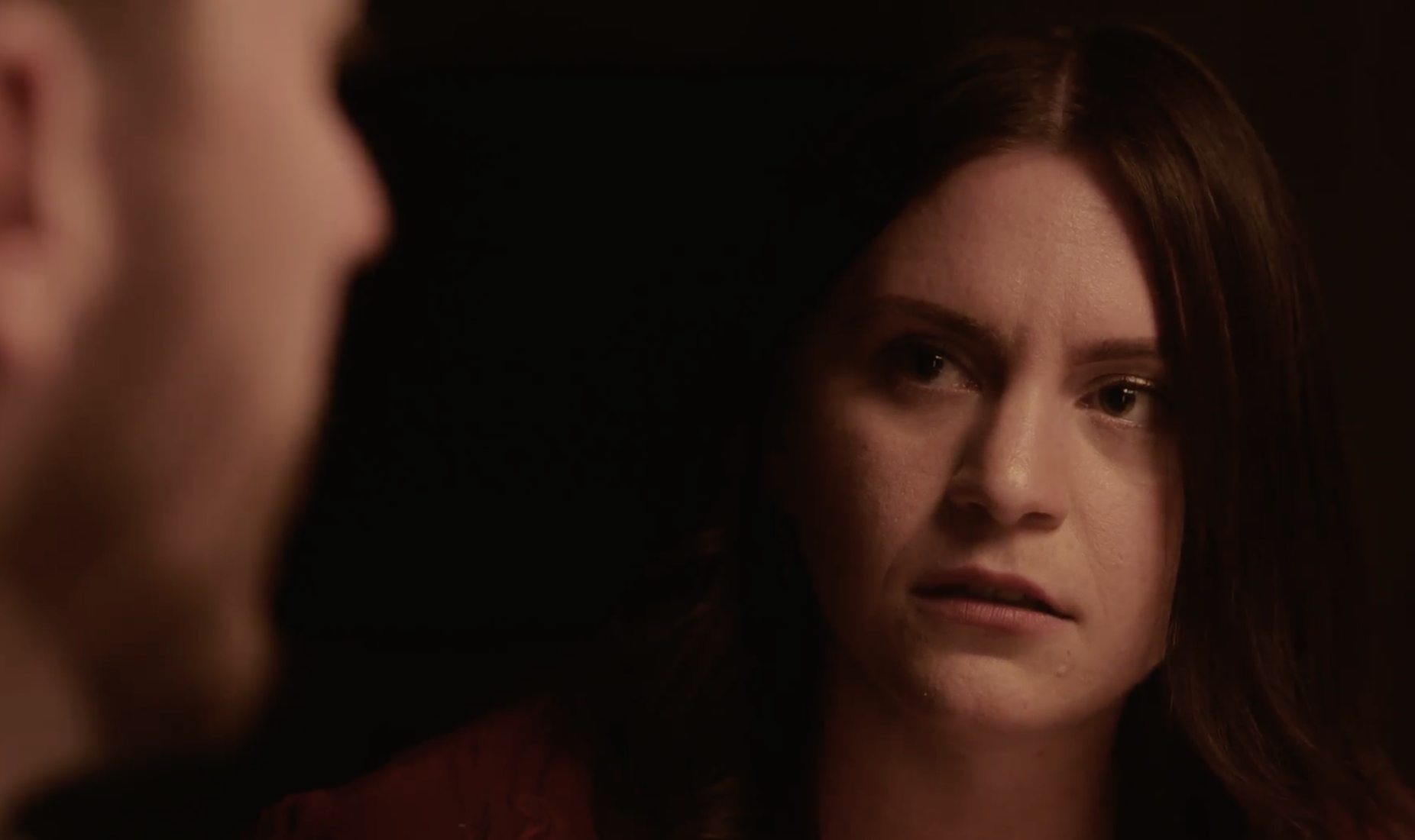 Kimberly Weinberger as Mae with Chandler Moore as Lev